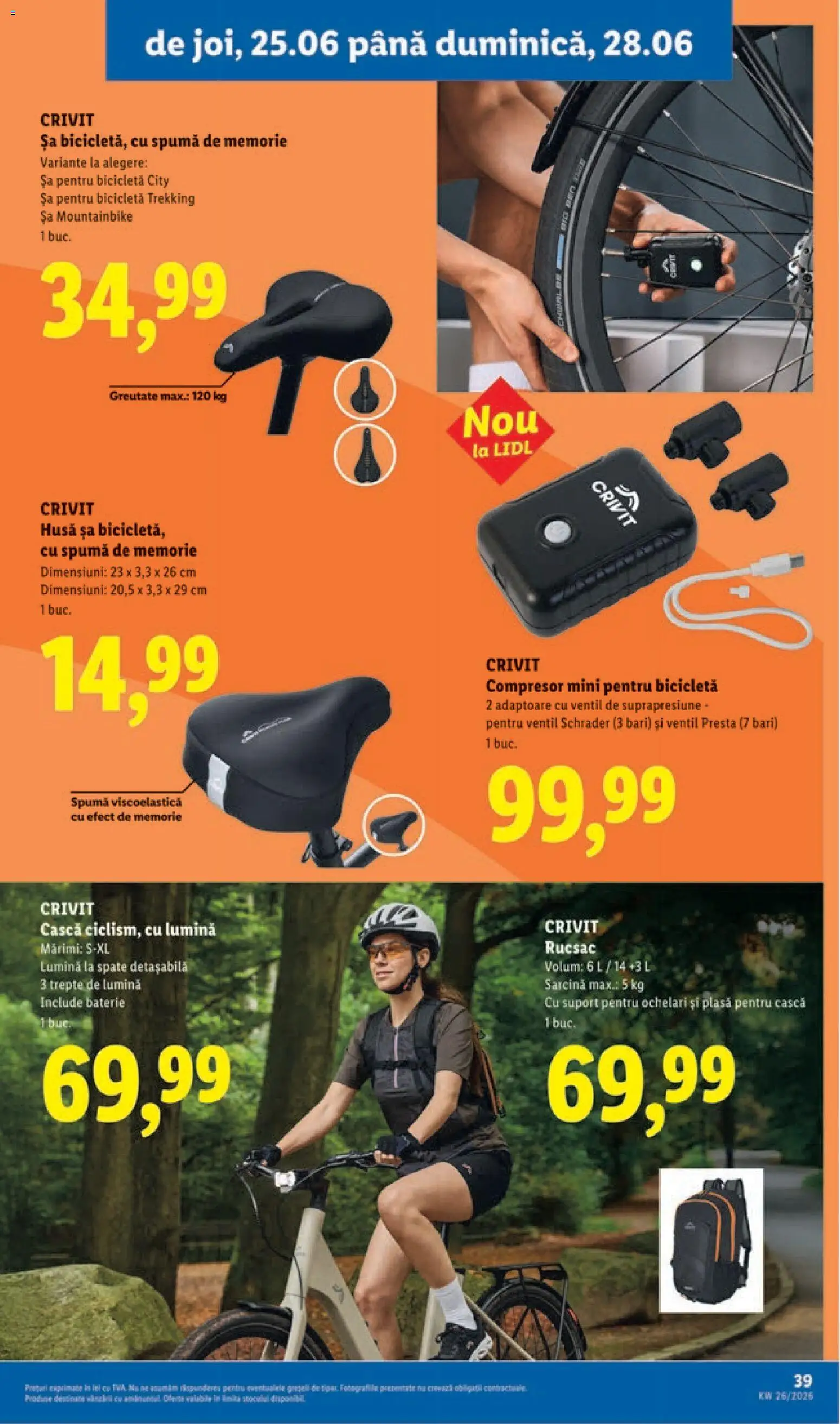 Noul catalog Lidl – valabil de la 22.06.2026 | Pagină: 39 | Produse: Ochelari, Memorie, Baterie, Rucsac