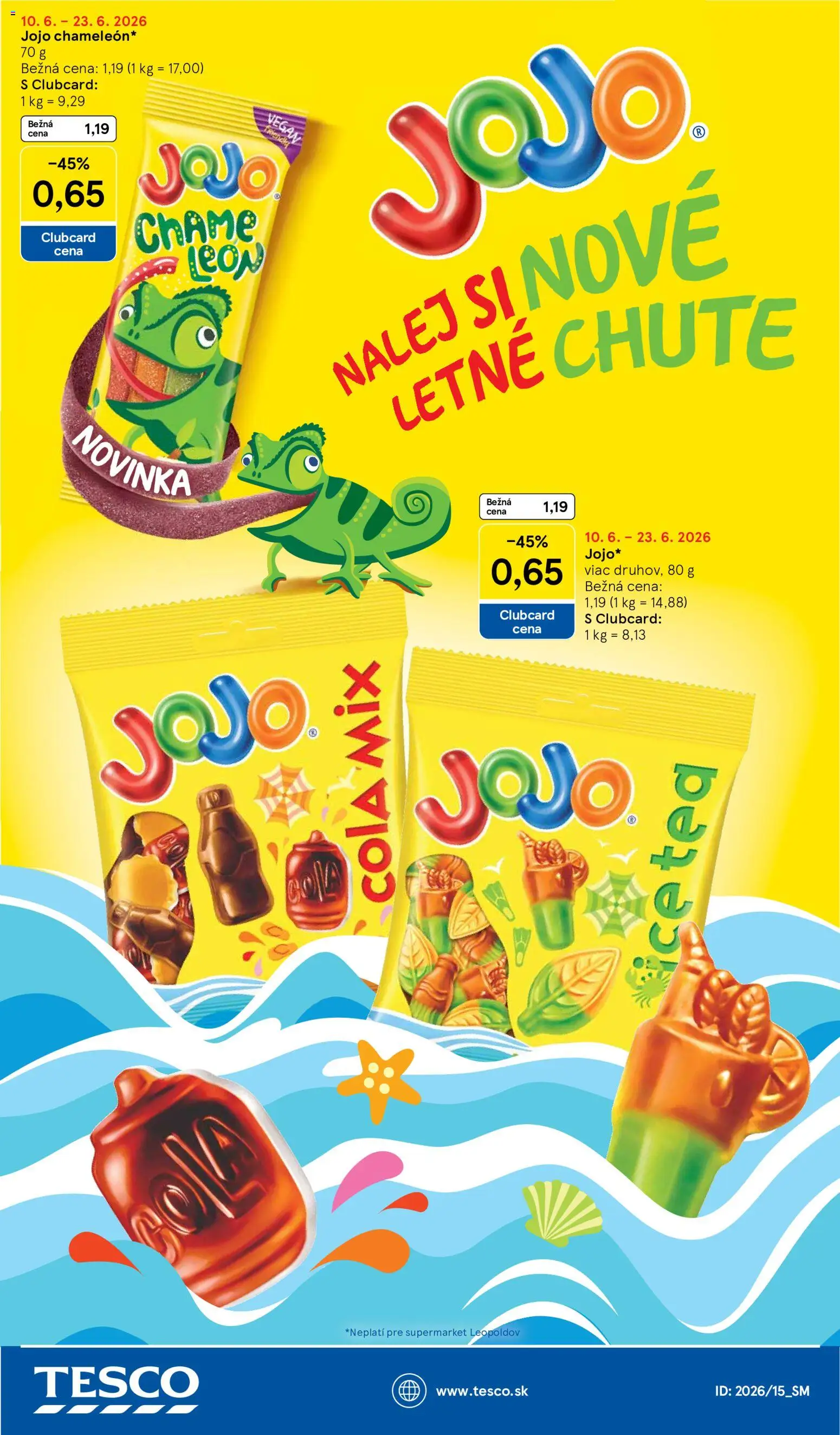 Nové Tesco akcie – leták je platný od 10.06.2026 | Strana: 34 | Produkty: Cola