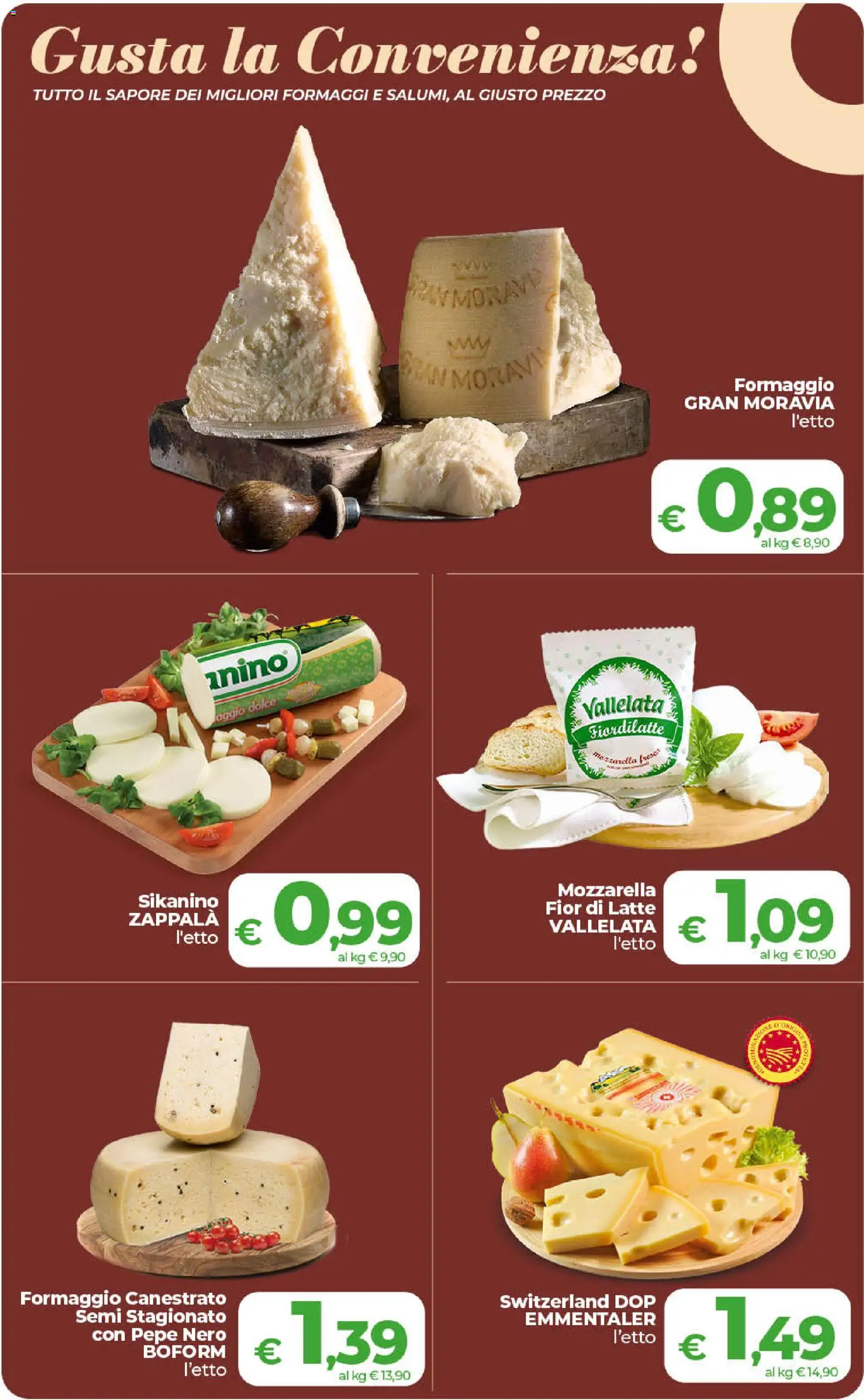 Volantino COOP del 31/07/2026 | Pagina: 7 | Prodotti: Pepe, Mozzarella, Latte, Formaggio