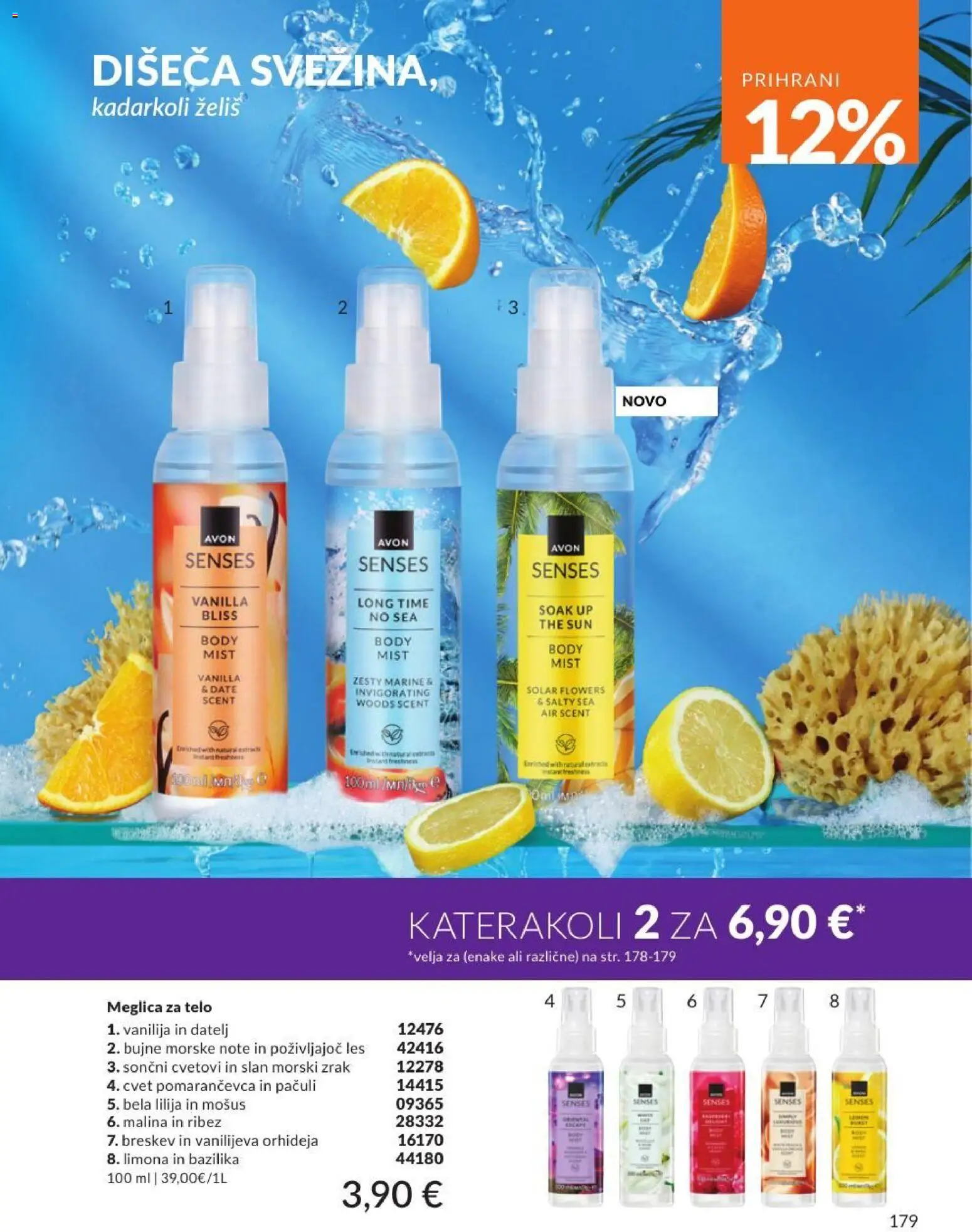 Novi Avon katalog ponudbe – veljaven od 30.06.2026 | Stran: 179 | Izdelki: Ribez, Limona, Breskev
