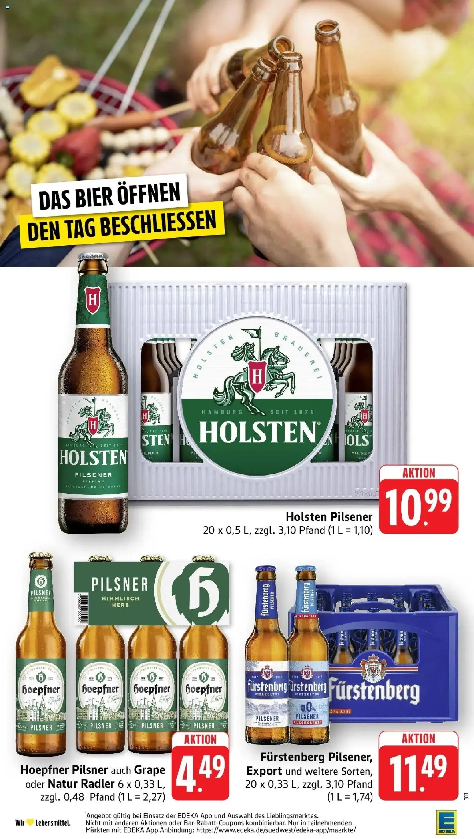 Edeka prospekt Bruchsal - Untergrombach	 – gültig ab 27.04.2026 | Seite: 35 | Produkte: Bier, Holsten, Radler