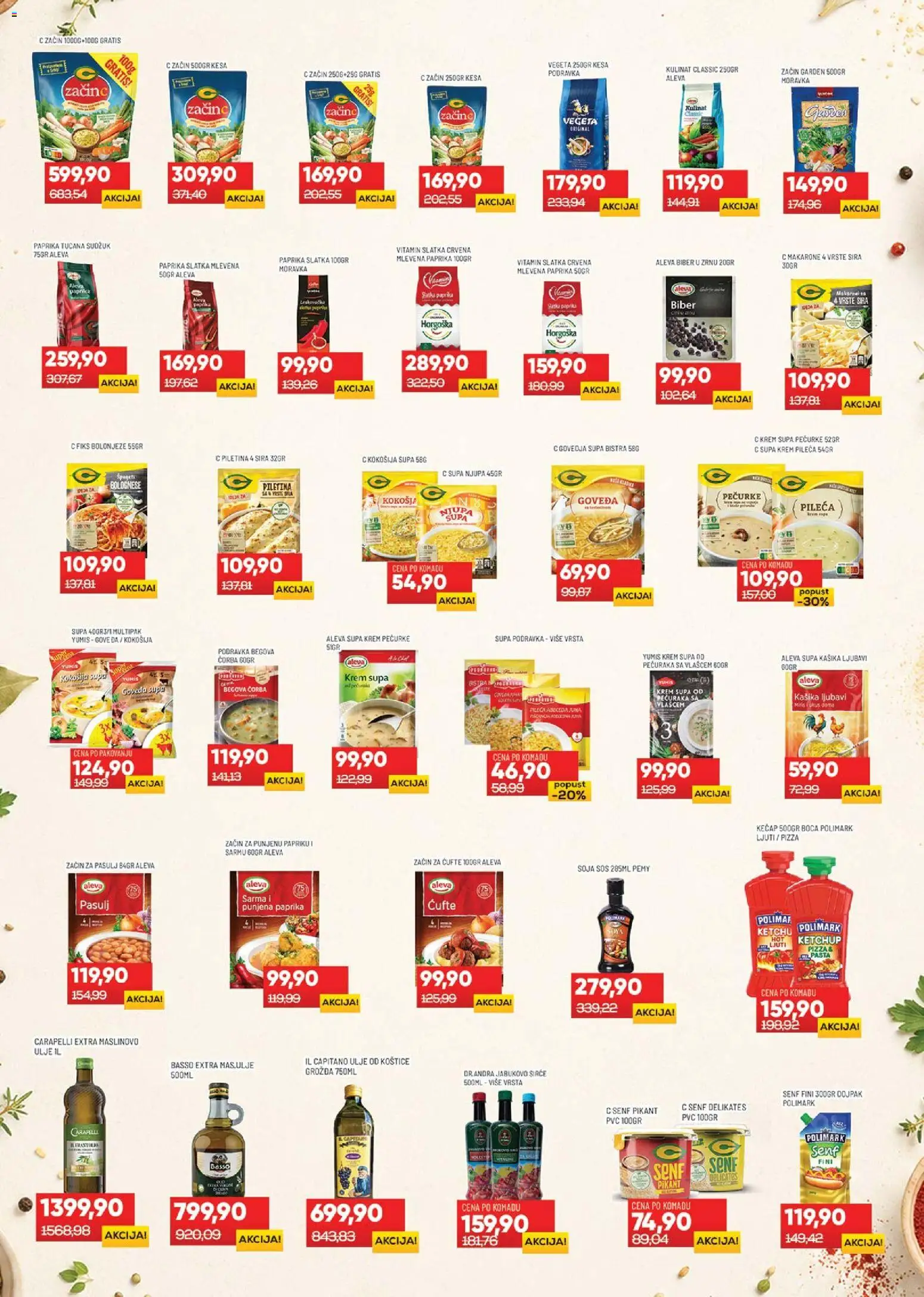 Medius katalog - važi od 02.06.2026 | Strana: 9 | Proizvode: Paprika, Sos, Ulje, Maslinovo ulje