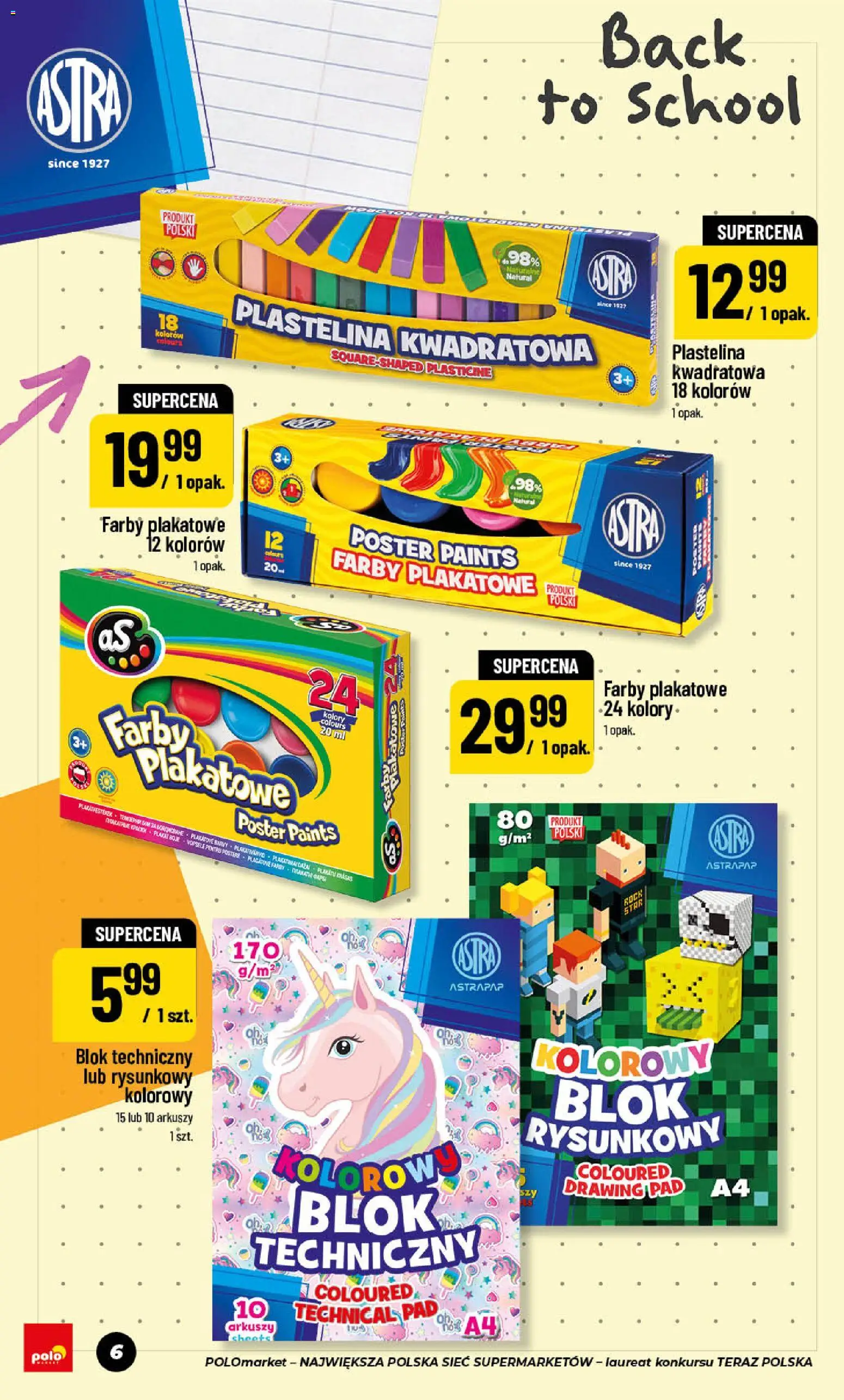 Nowa POLOmarket gazetka od jutra 24.07.2026 | Strona: 6 | Produkty: Plastelina