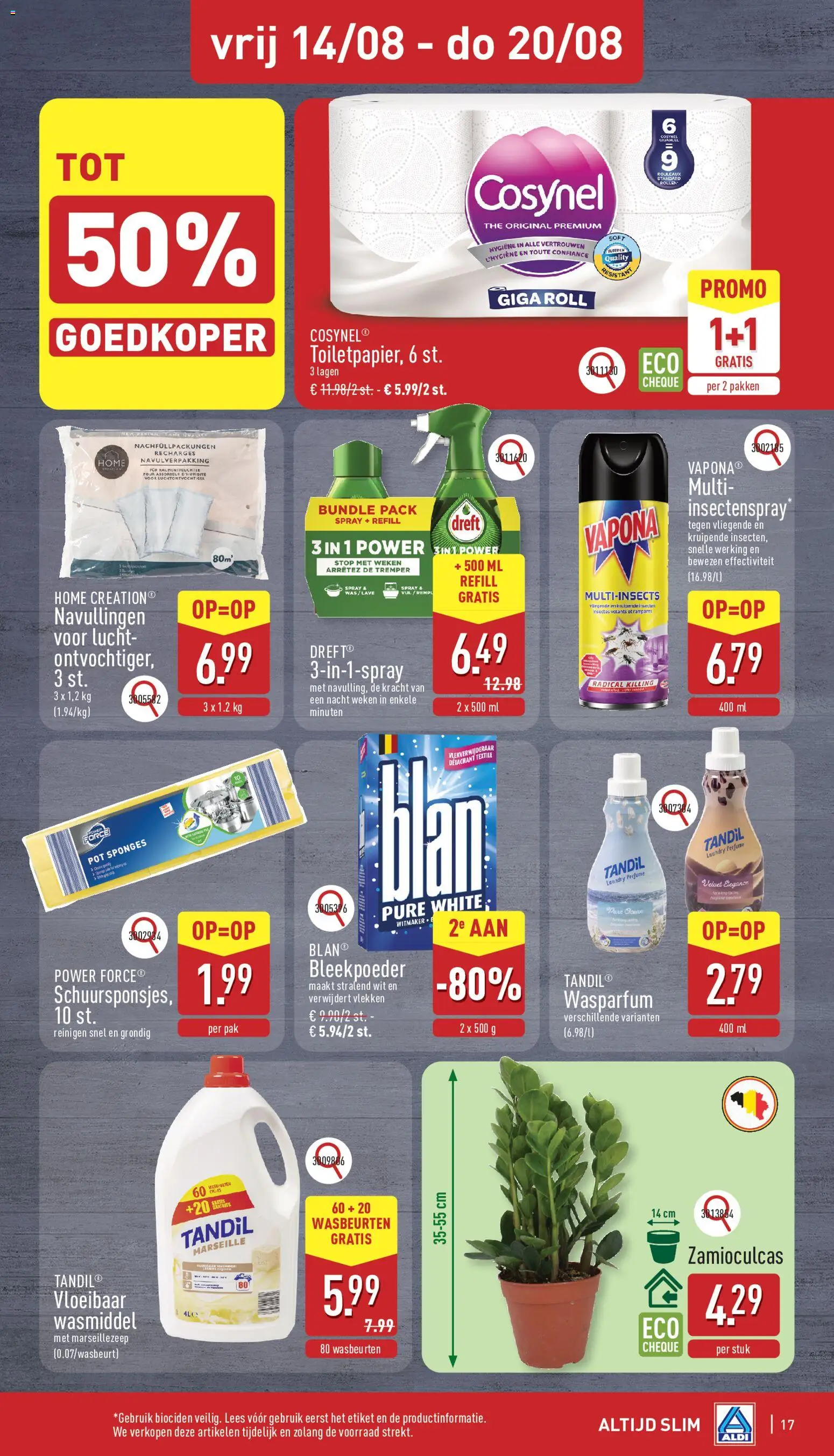 {H1} | Pagina: 17 | Producten: Dehumidifier, Pads, Toilet, Wasmiddel