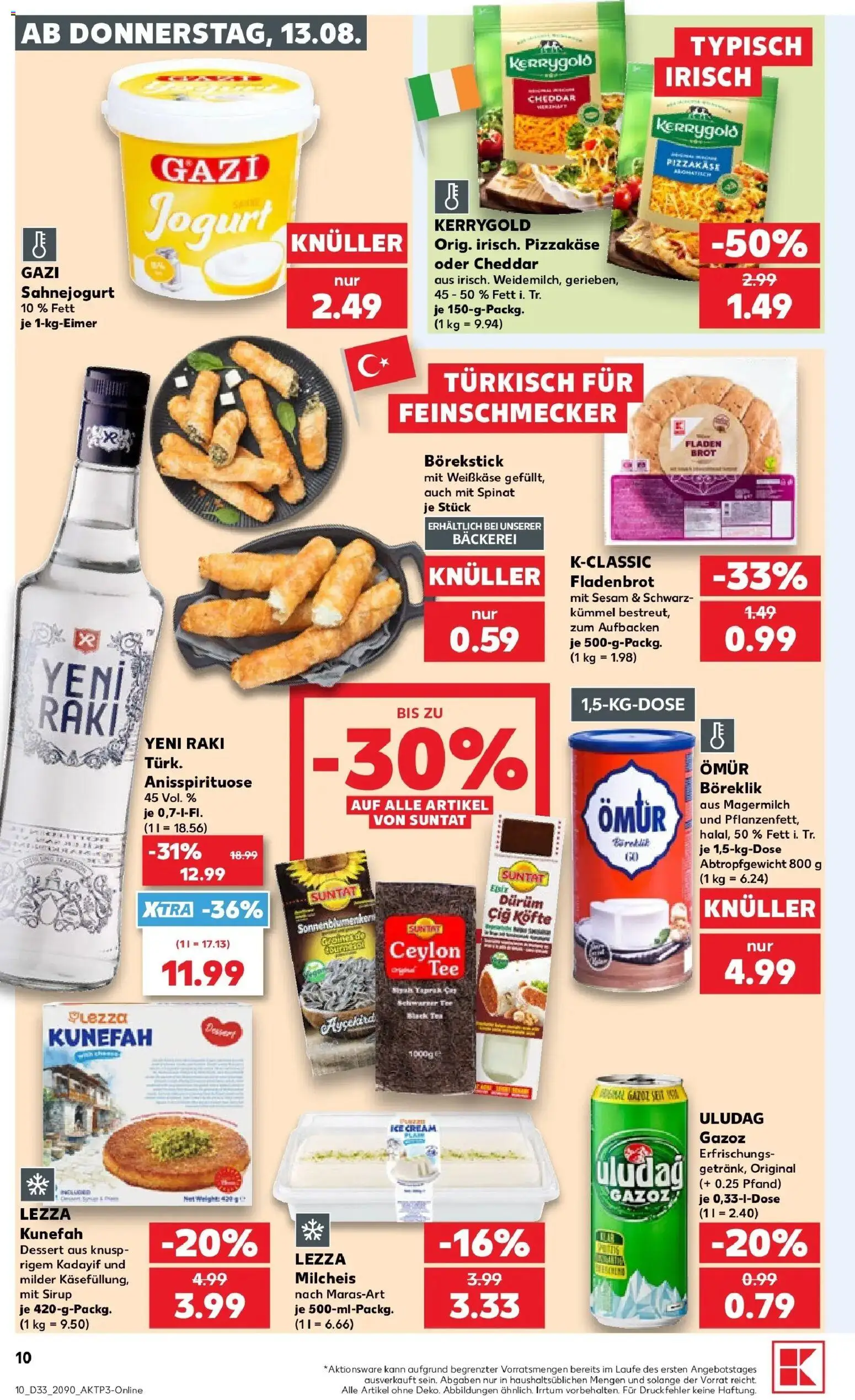 Prospekt Kaufland ab 13.08.2026 » Angebote Online zum Blättern | Seite: 10 | Produkte: Bäckerei, Sirup, Brot, Tee