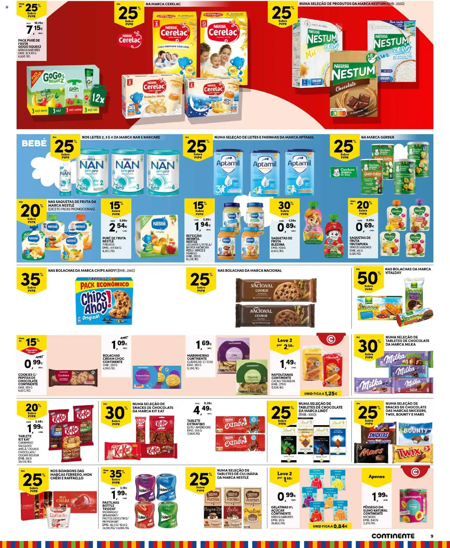 Continente Madeira │ válido de 21.04.2026 | Página: 9 | Produtos: Amêndoas, Marinheiras chia, Cálcio, Leite