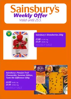 Preview of Sainsbury's - Weekly offers valid from 19.05.2026 | Page: 5 | Products: Cheesecake, Strawberries