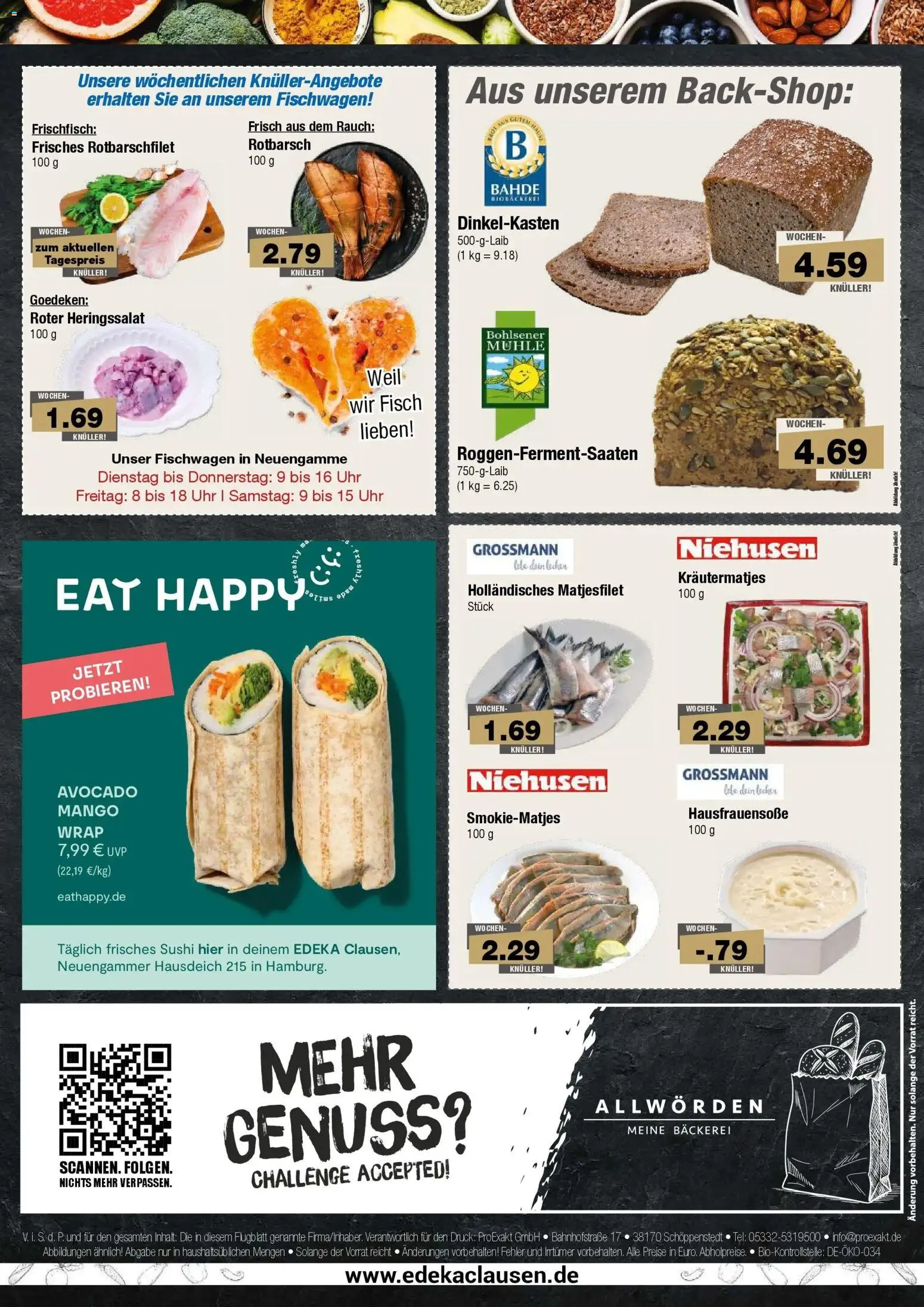 Edeka prospekt Hamburg – gültig ab 13.07.2026 | Seite: 8 | Produkte: Bäckerei, Fisch, Avocado, Brot