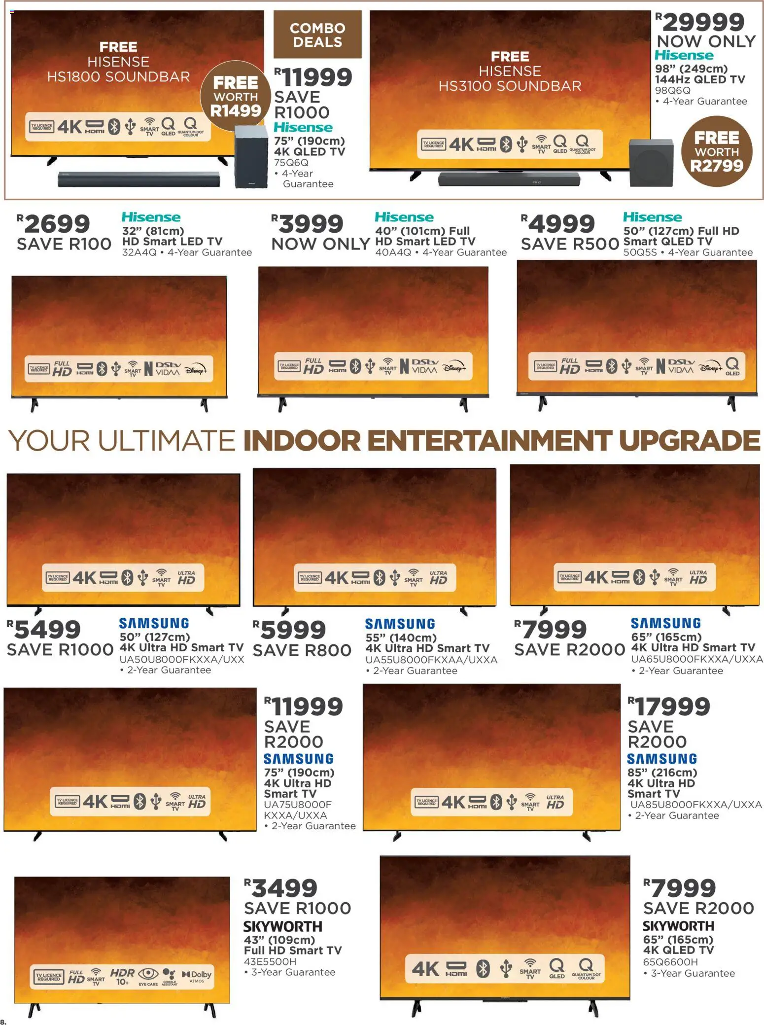 New House and Home catalogue – valid from 10/08/2026 | Page: 8 | Products: TV, Soundbar