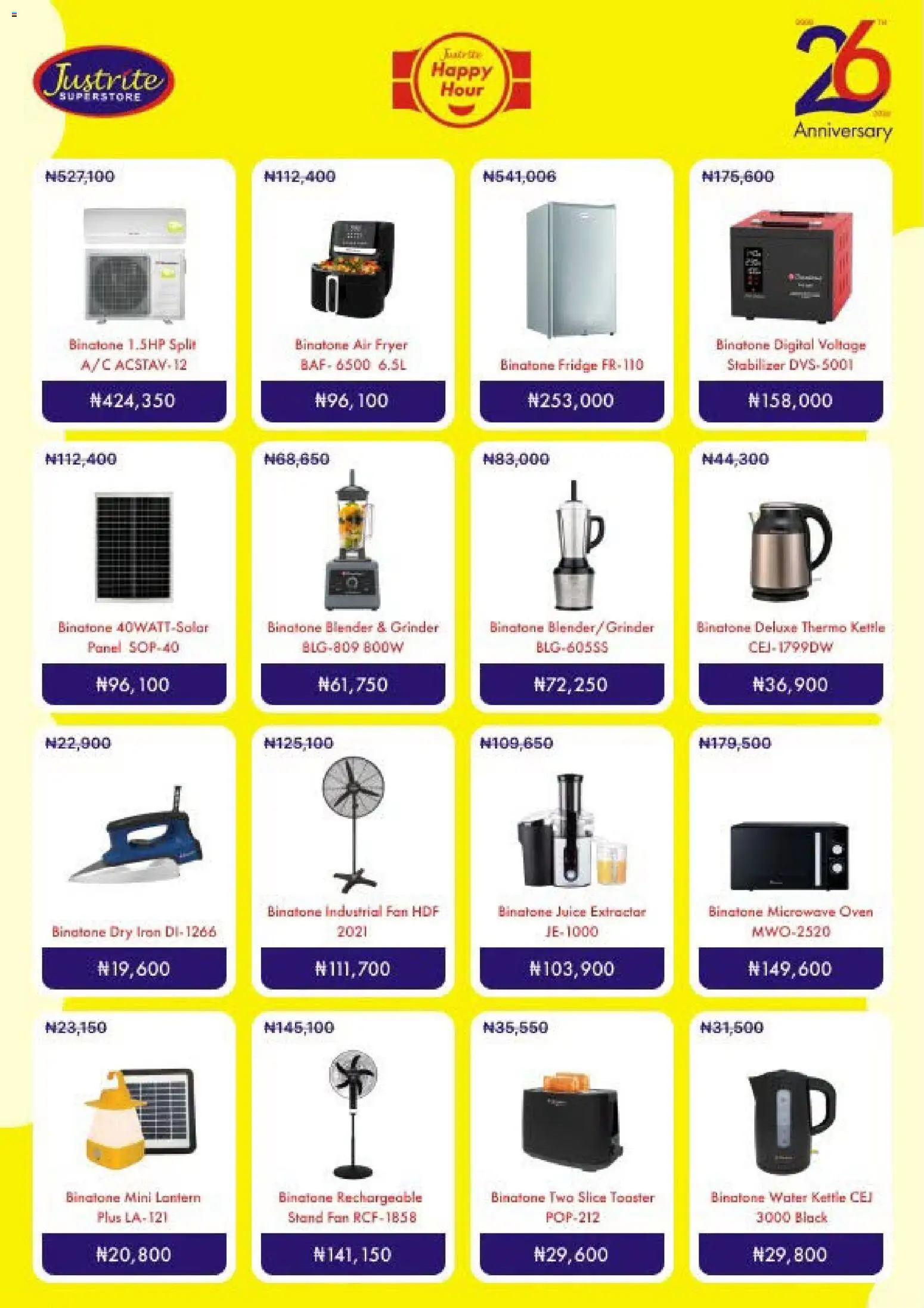 Justrite Catalogue valid from 30/08/2026 | Page: 3 | Products: Blender, Water, Fan, Kettle