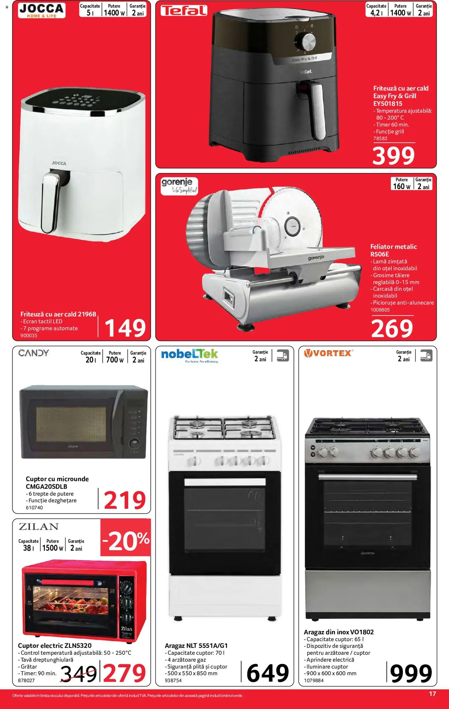 Noul catalog Selgros – valabil de la 26.06.2026 | Pagină: 17 | Produse: Cuptor, Aragaz, Feliator, Grătar