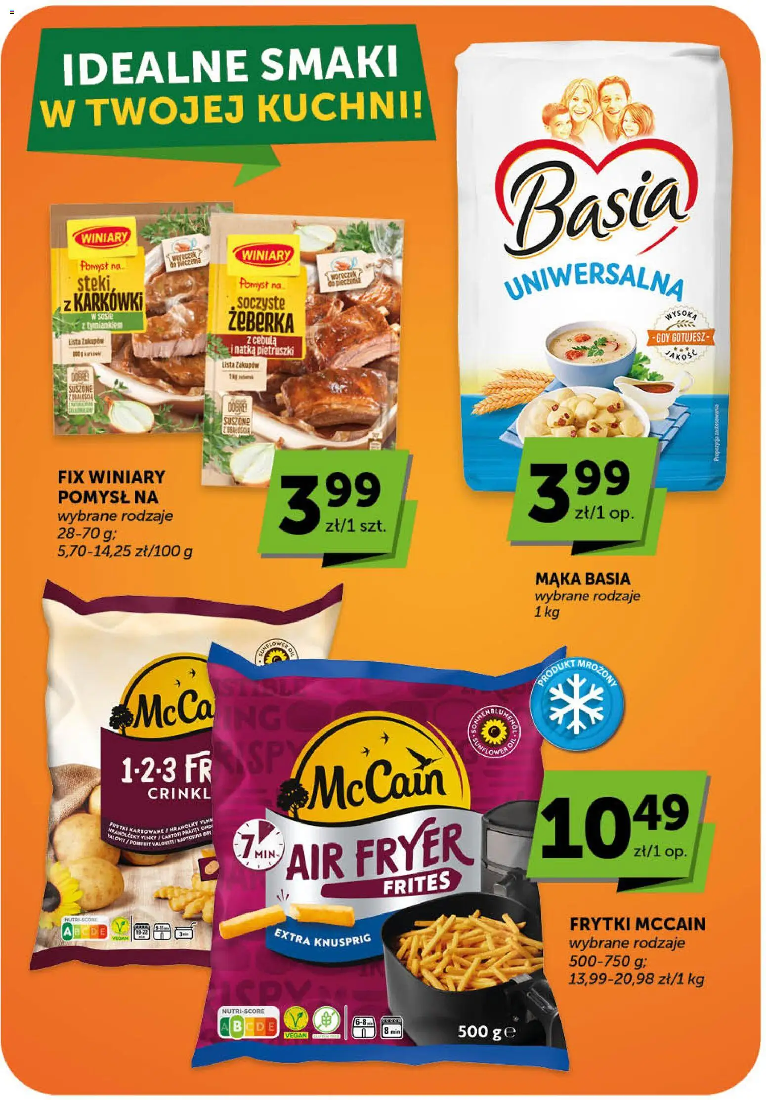 ABC gazetka - Minimarket od 28.05.2026 | Strona: 18 | Produkty: Steki, Mąka basia, Frytki