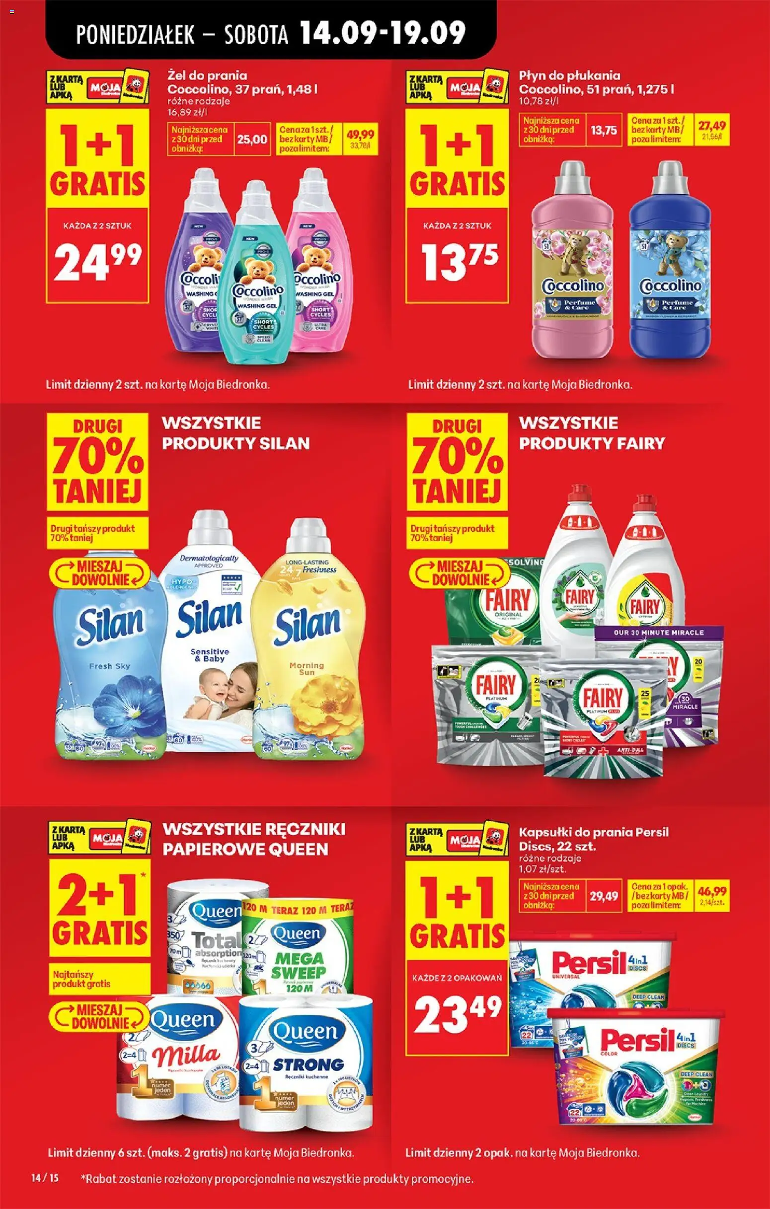 Biedronka Polsko leták od 14.09.2026 | Strana: 18 | Produkty: Coccolino, Silan, Persil