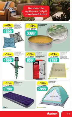 CITRONELLA GYERTYA, Ft/db - amely érvényes a következő dátumtól: 2026.07.09. | Oldal: 41 | Termékek: Grilltálca, Grill, Sátor, Díszpárna