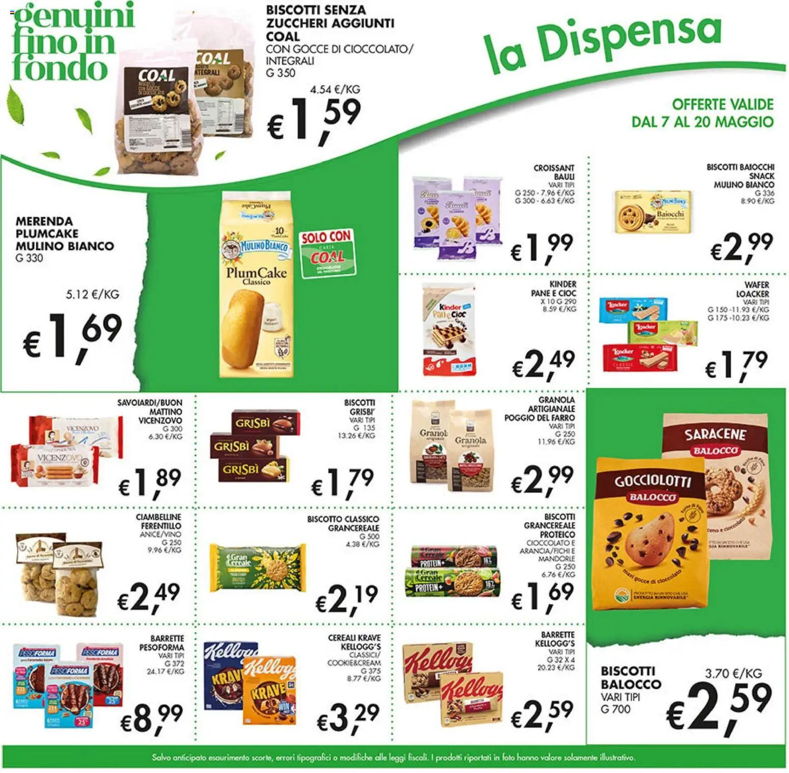 Volantino Coal del 07.05.2026 | Pagina: 19 | Prodotti: Cioccolato, Mandorle, Plumcake, Croissant