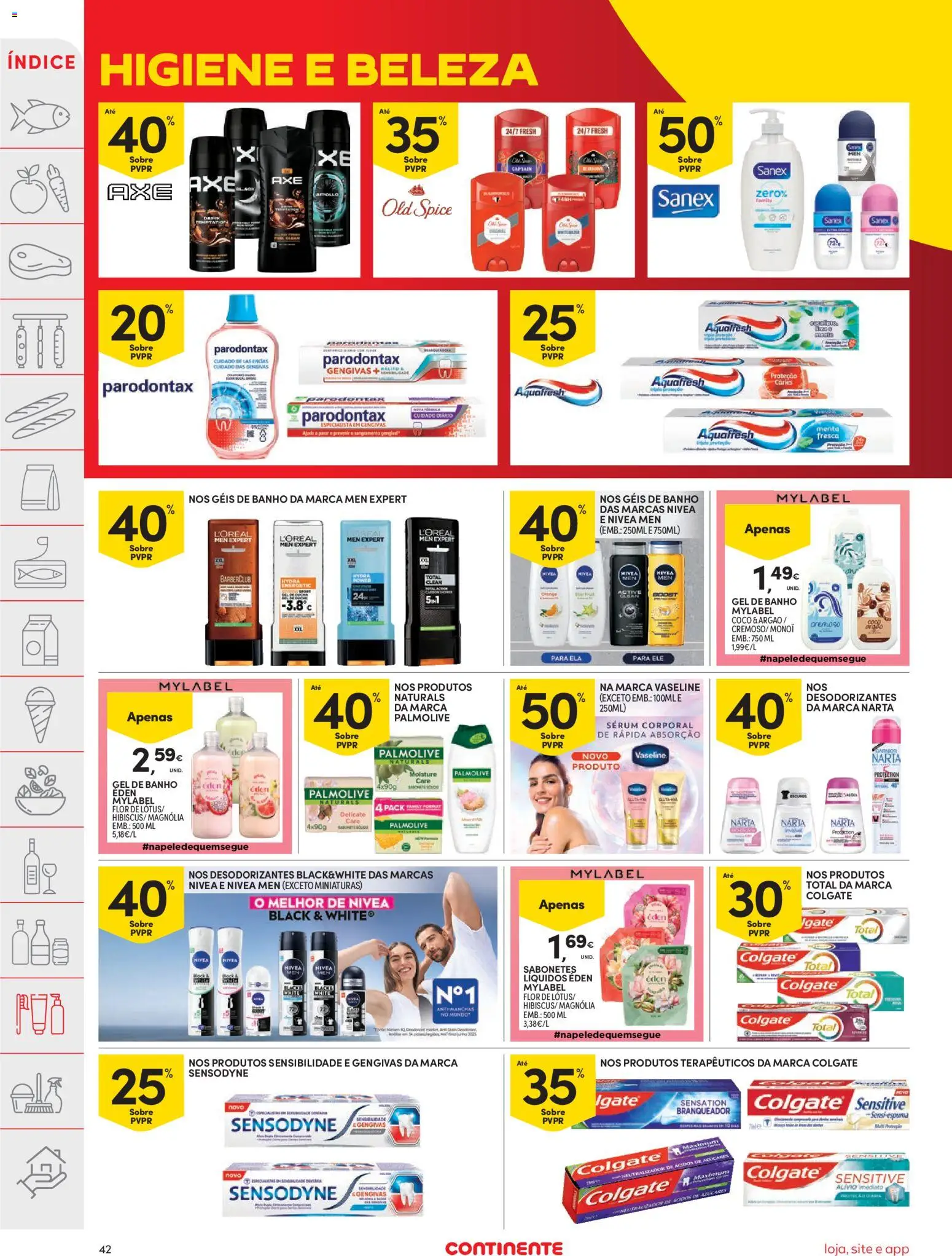Continente folheto │ válido de 07/07/2026 | Página: 44 | Produtos: Gel de banho, Sérum, Banho