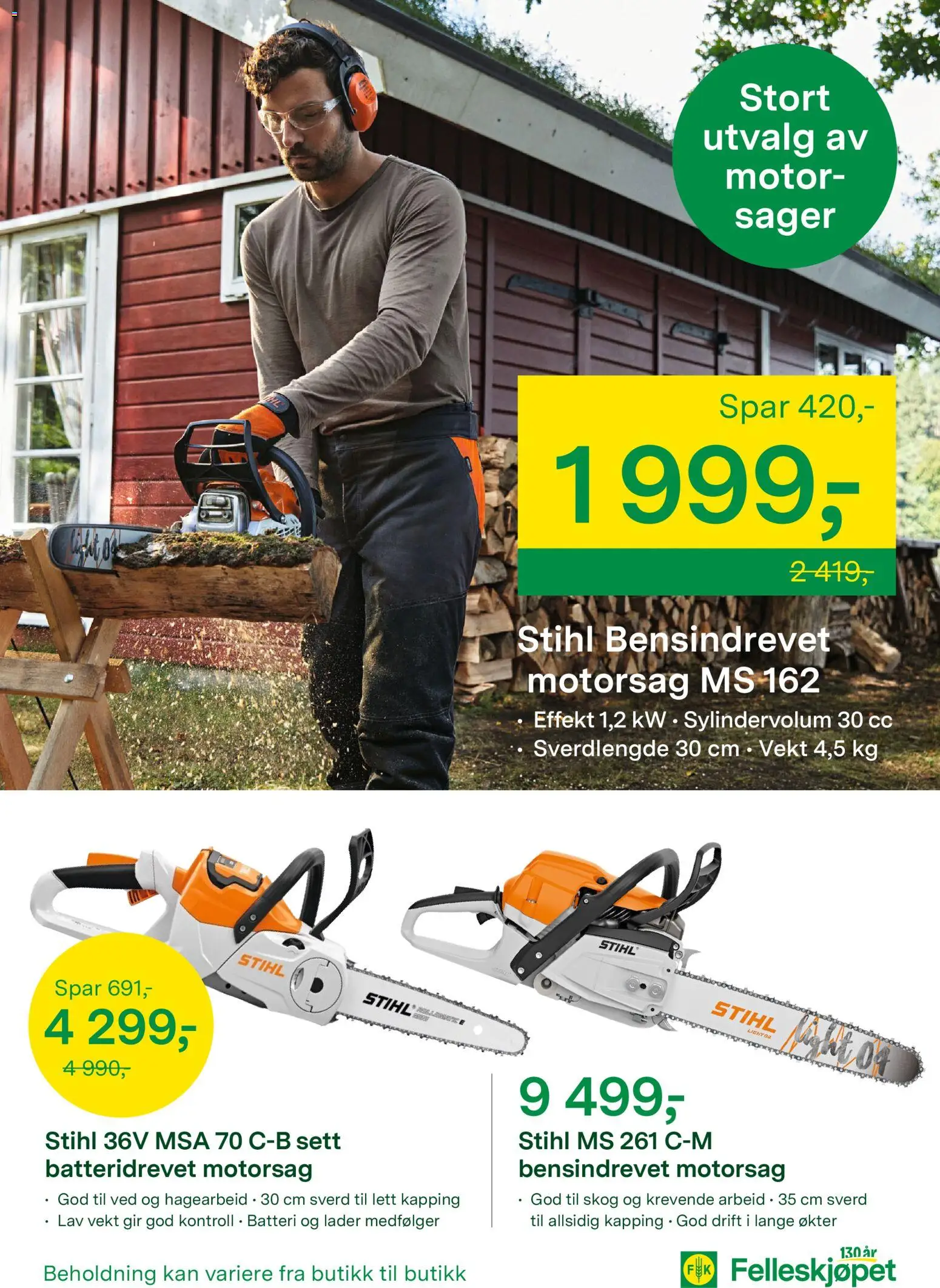 {H1} | Side: 4 | Produkter: Motorsag, Vekt, Batteri