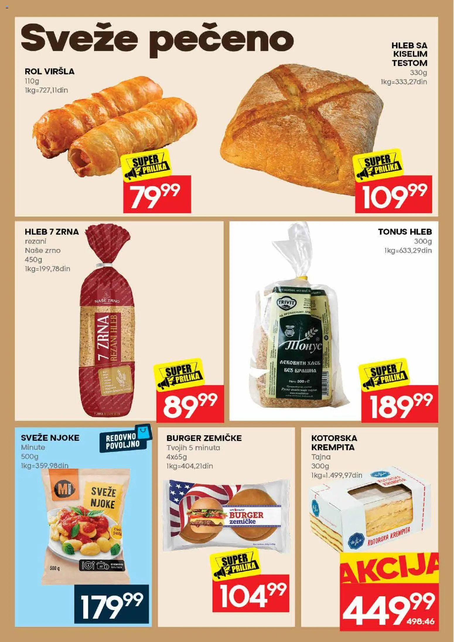 Idea katalog - važi od 28.05.2026 | Strana: 14 | Proizvode: Burger, Njoke, Burger zemičke, Hleb