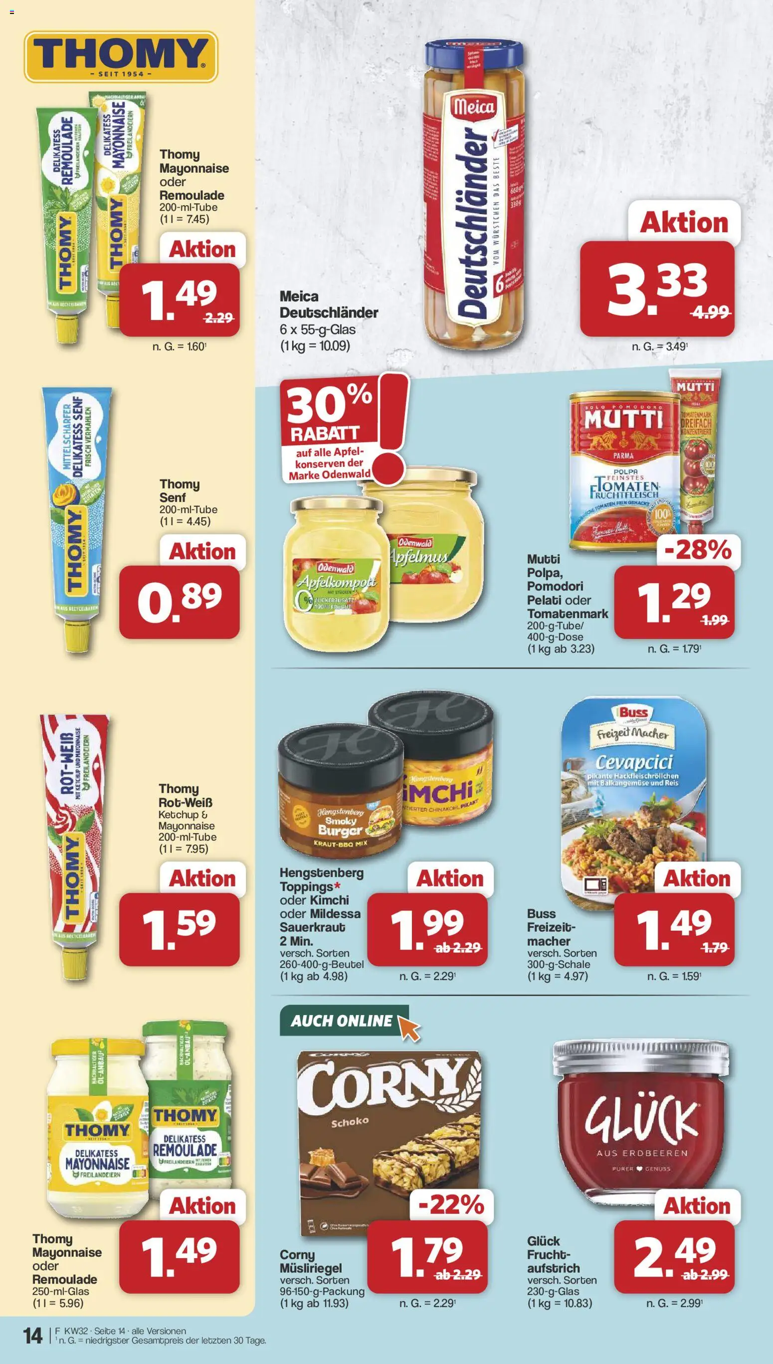 Famila Nordwest Prospekt – gültig ab 03.08.2026 | Seite: 14 | Produkte: Burger, Tomaten, Mayonnaise, Erdbeeren