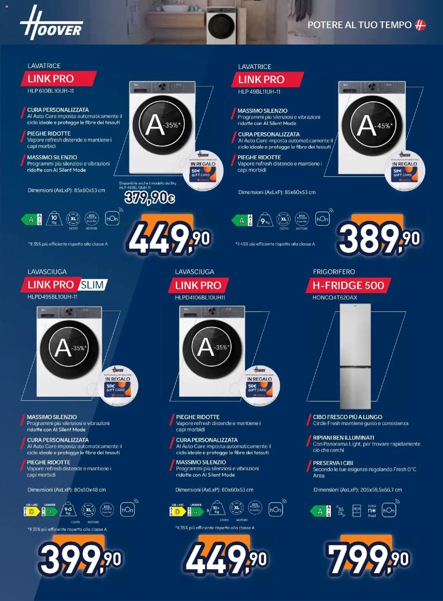 Volantino Unieuro del 02/10/2026 | Pagina: 36 | Prodotti: Lavasciuga, Lavatrice, Frigorifero
