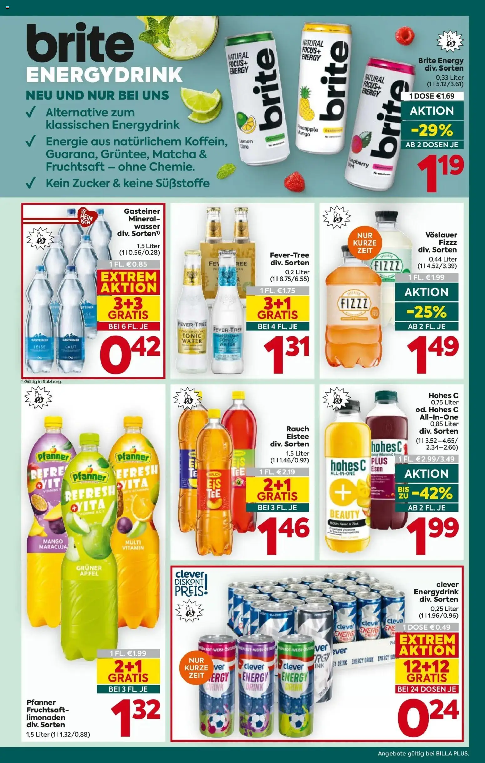 Billa Plus Flugblatt - Salzburg gültig ab 03.06.2026 | Seite: 13 | Produkte: Wasser, Zucker, Mango, Äpfel