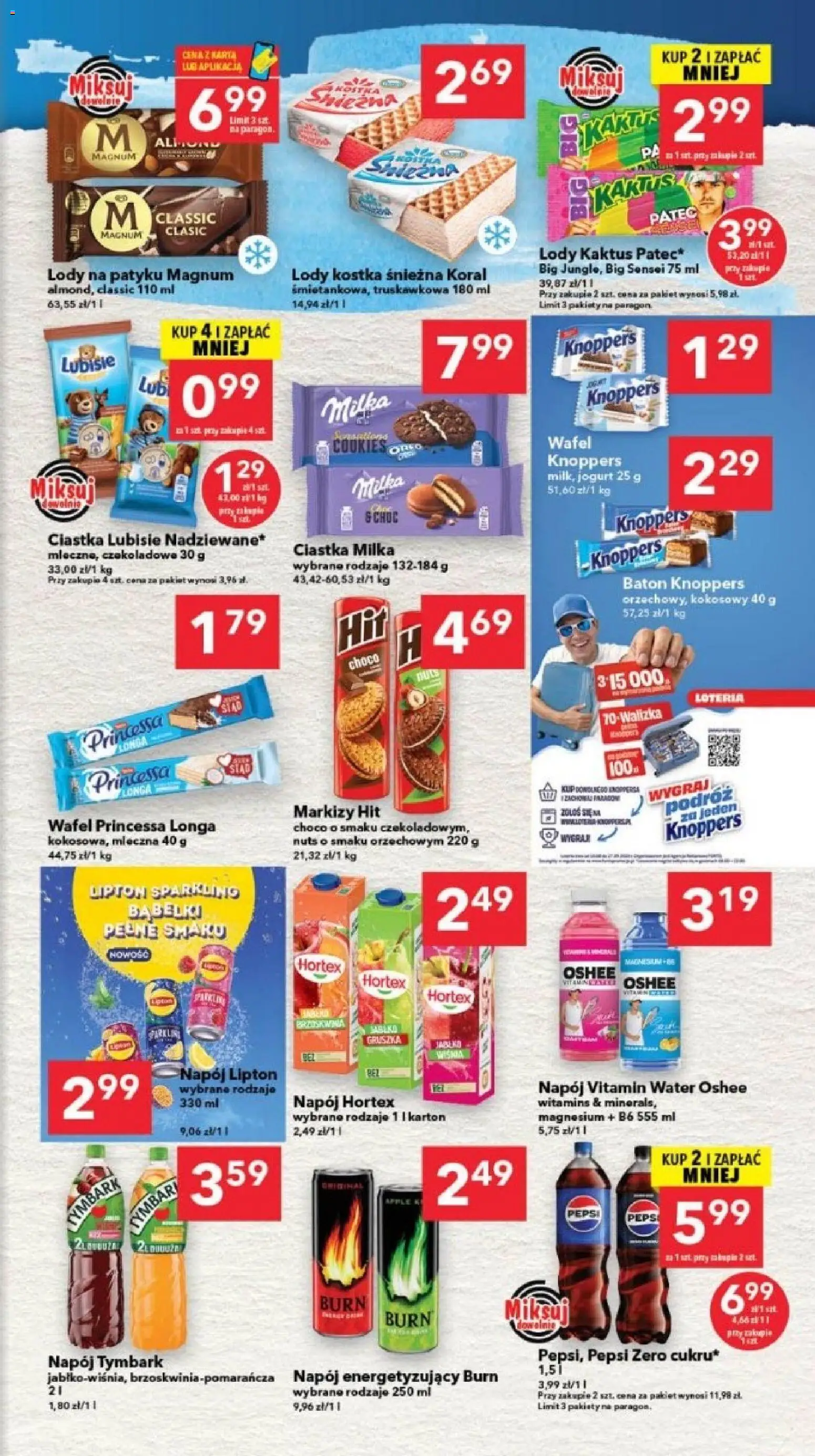 Lewiatan gazetka - Gdańsk od 13.08.2026 | Strona: 5 | Produkty: Knoppers, Magnum, Baton, Jogurt