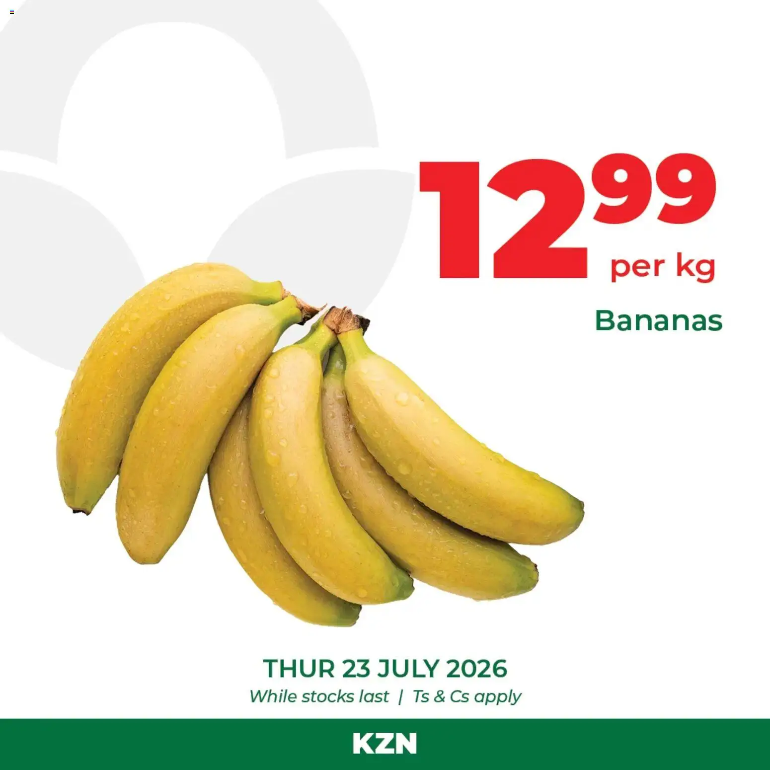 New Food Lover's Market catalogue – valid from 23/07/2026 | Page: 1 | Products: Bananas