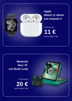 Anteprima del volantino TIM volantino valido a partire dal 23/09/2026 | Pagina: 5 | Prodotti: Apple Watch, Airpods