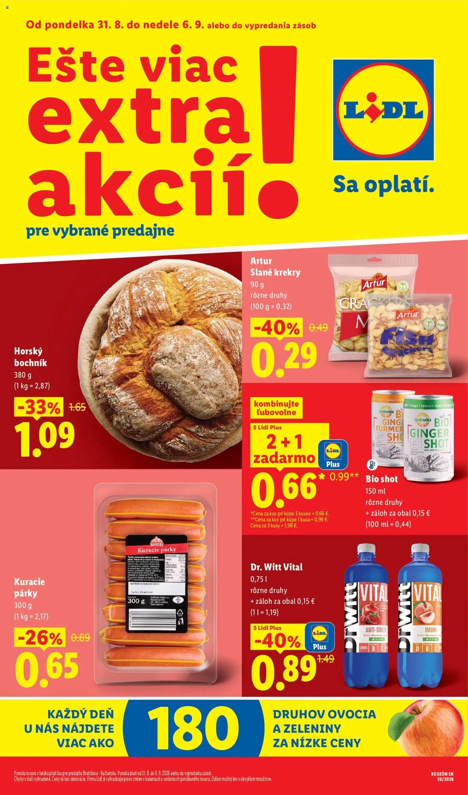 Nové Lidl akcie – leták je platný od 31.08.2026 | Strana: 1