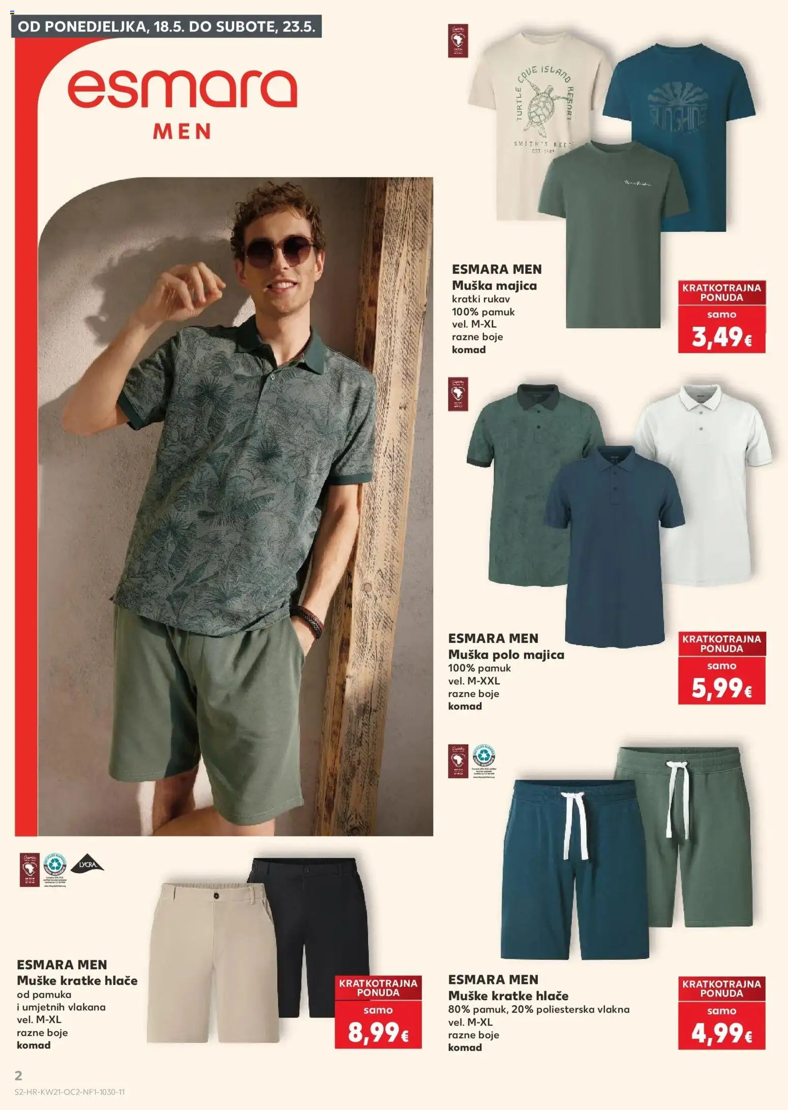 Kaufland katalog | vrijedi od 20.05.2026 | Stranica: 2 | Proizvodi: Majica, Hlače, Kratke hlače