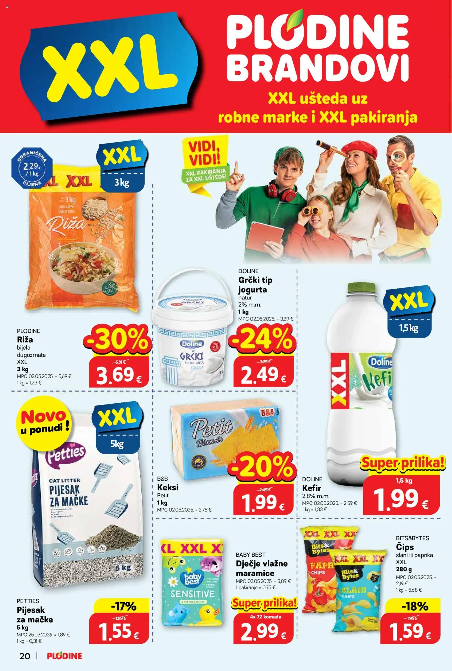 Plodine katalog | vrijedi od 20.05.2026 | Stranica: 22 | Proizvodi: Keksi, Paprika, Čips, Kefir