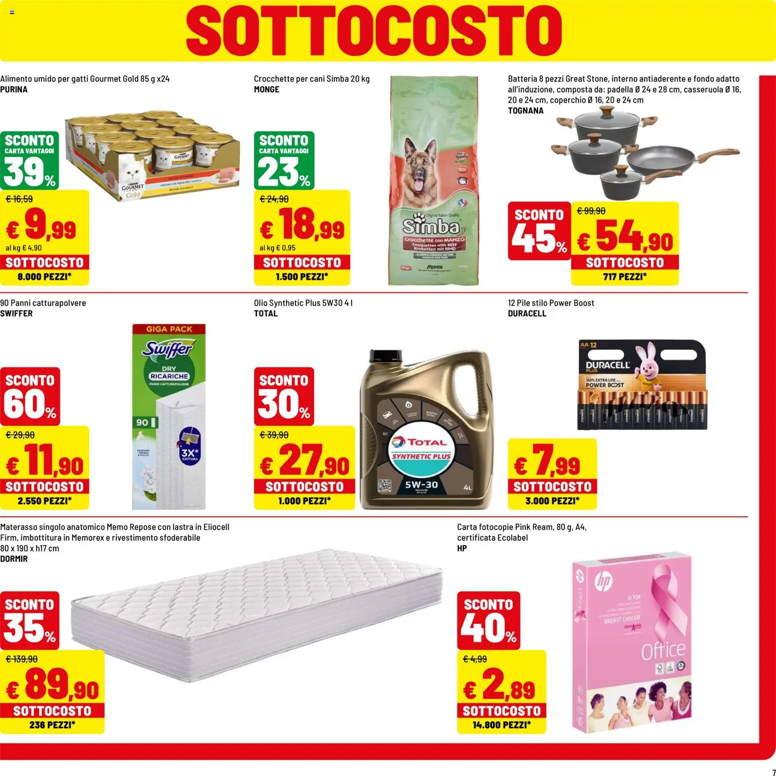 Volantino Iper del 01/10/2026 | Pagina: 7 | Prodotti: Pile, Coperchio, Crocchette per cani, Batteria