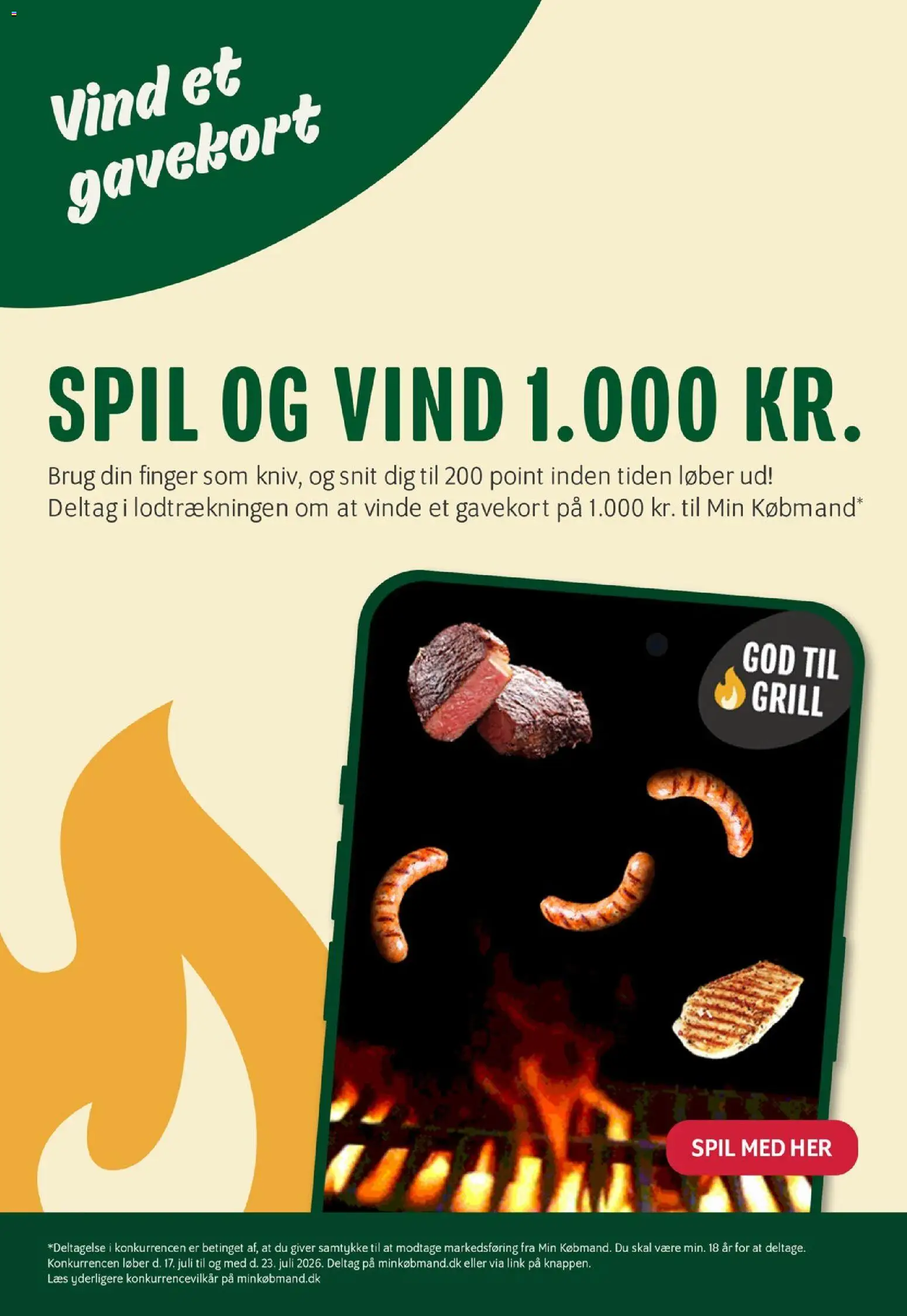 Min Købmand tilbudsavis – gyldig fra 17/07/2026 | Side: 6 | Produkter: Søm, Spil, Grill