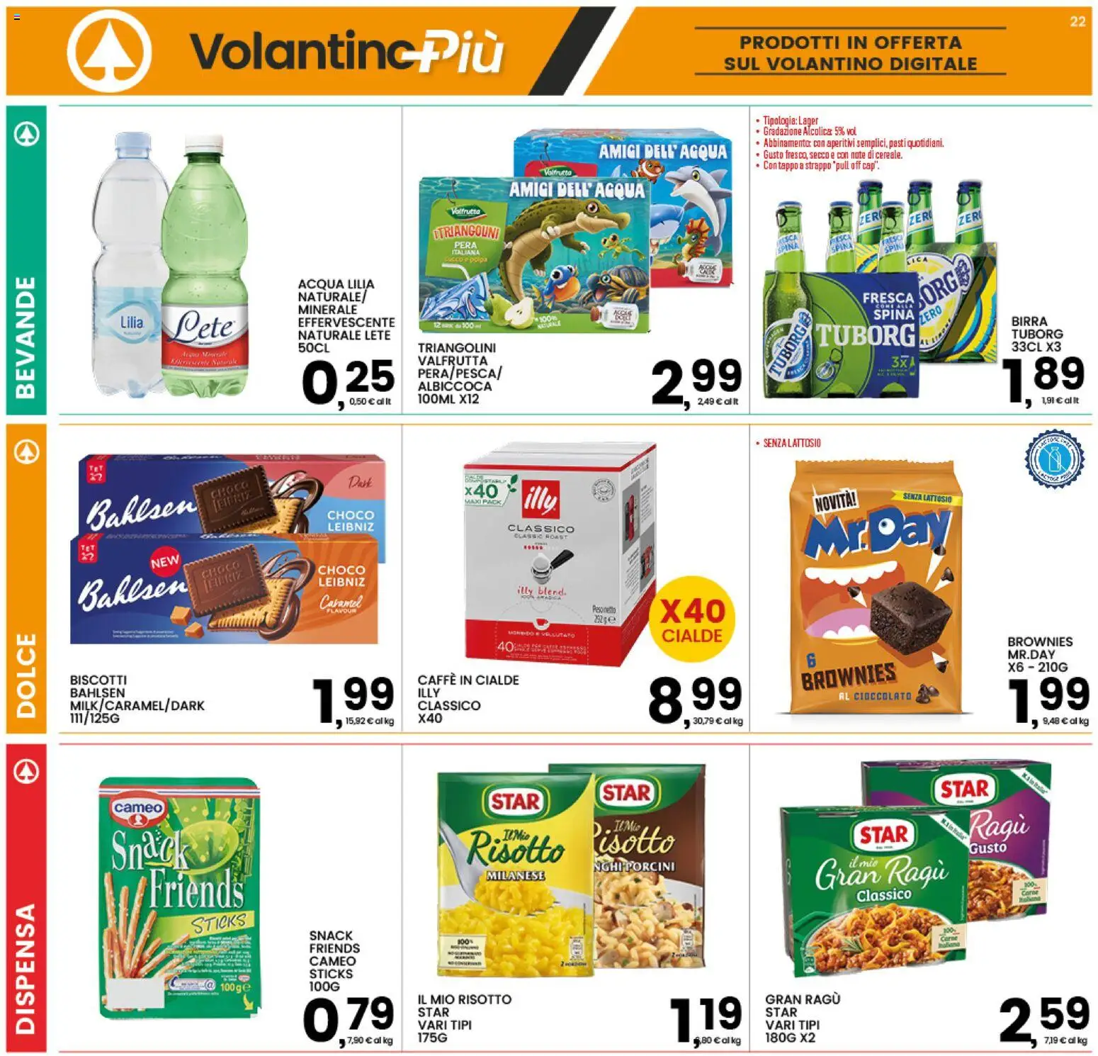 Volantino Interspar del 21/09/2026 | Pagina: 22 | Prodotti: Cioccolato, Ragú, Cialde, Brownies