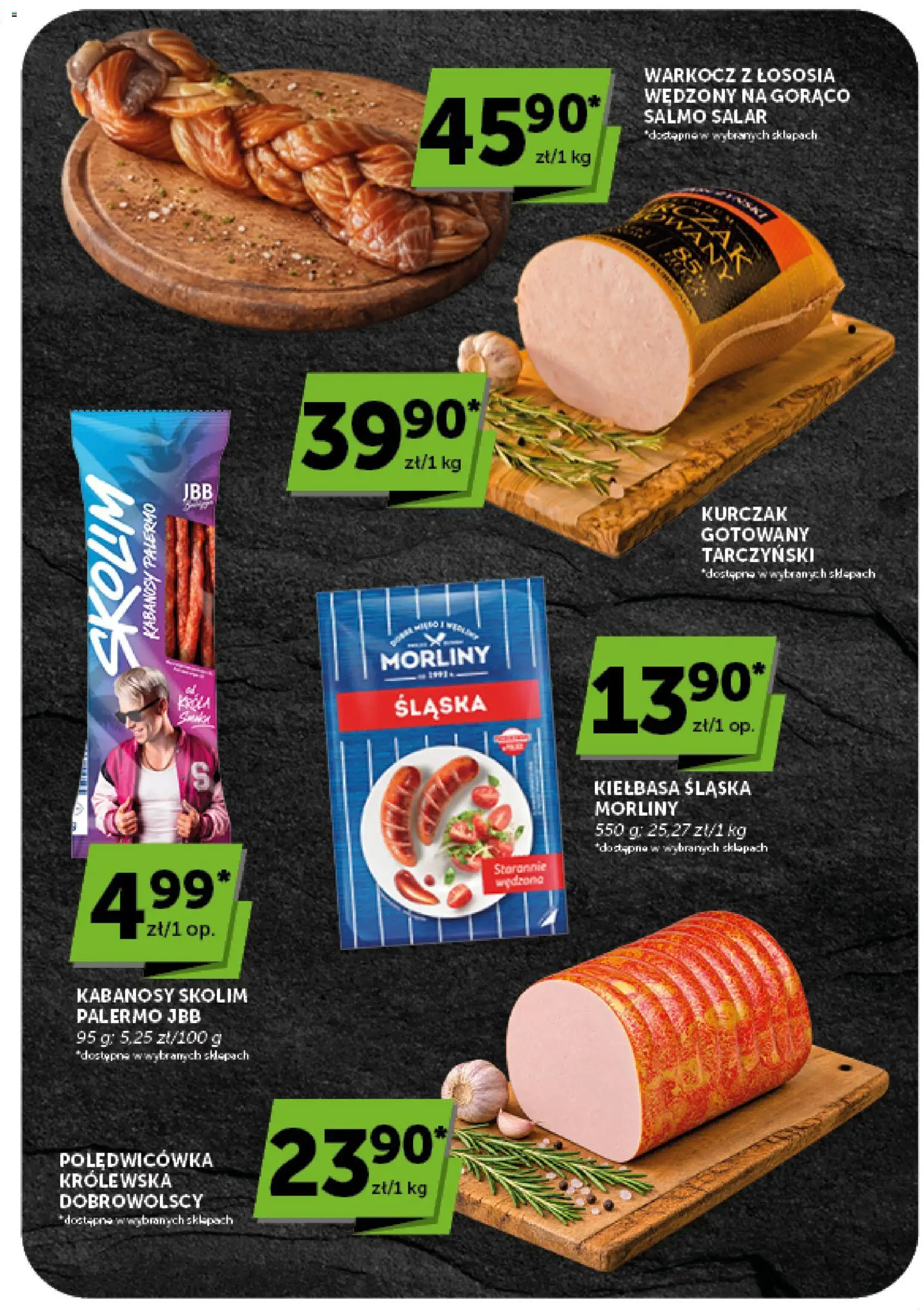 Groszek gazetka od 03.09.2026 | Strona: 25 | Produkty: Kurczak, Kiełbasa śląska morliny, Kabanosy, Kiełbasa śląska