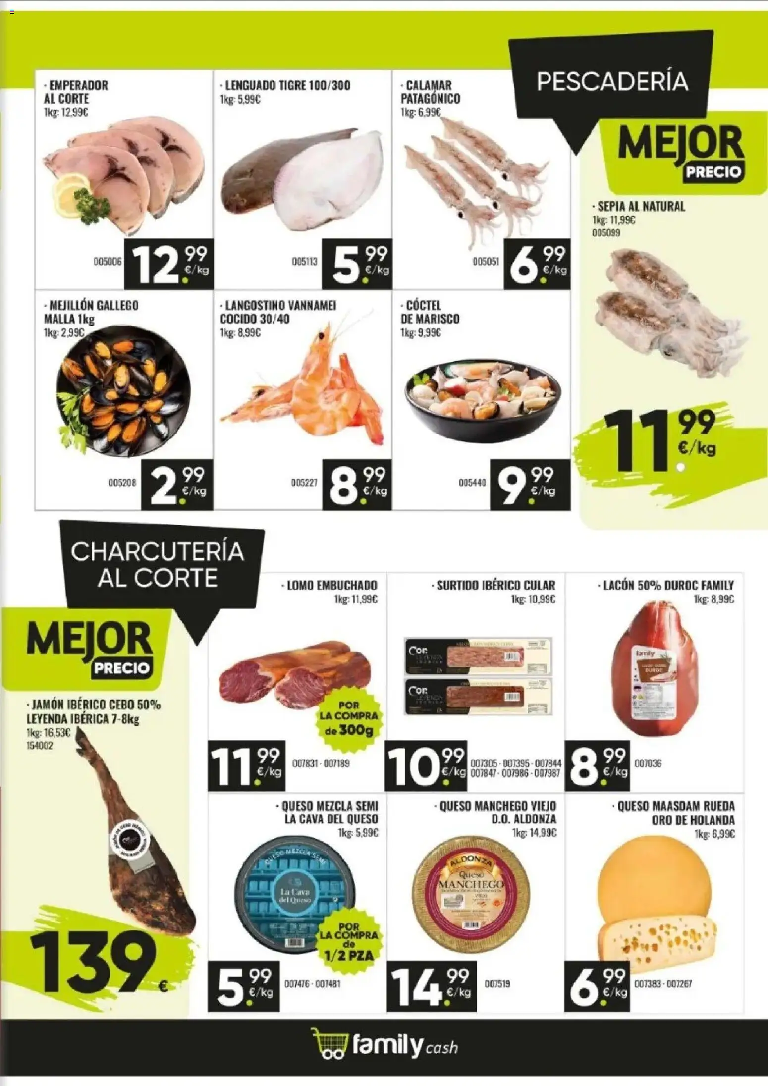 Family Cash folleto │ válido desde el 08.06.2026 | Página: 3 | Productos: Queso, Jamón ibérico, Jamón, Langostino