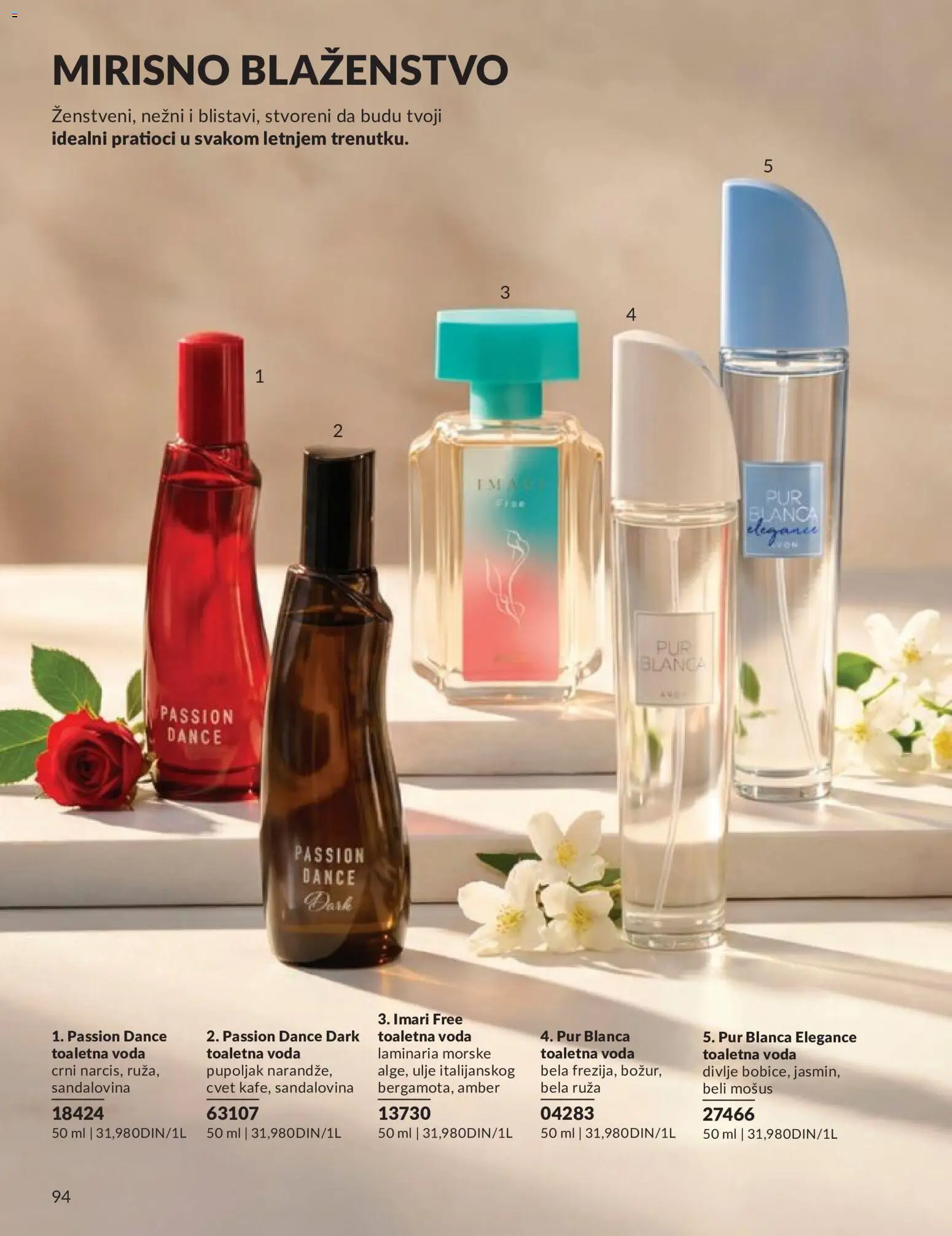 AVON katalog - važi od 01.06.2026 | Strana: 94 | Proizvode: Toaletna voda, Voda, Ulje