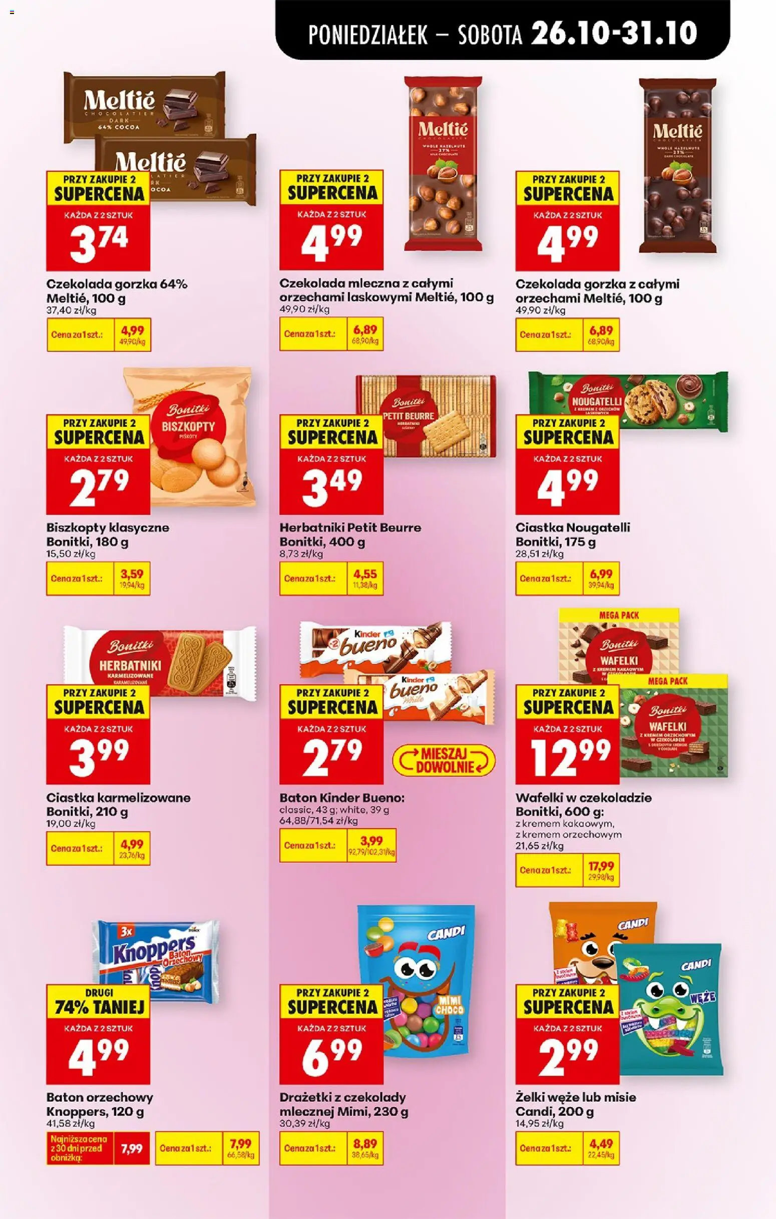 Biedronka Polsko leták - Codziennie niskie ceny od 26.10.2026 | Strana: 67 | Produkty: Piškoty, Kinder, Kinder Bueno