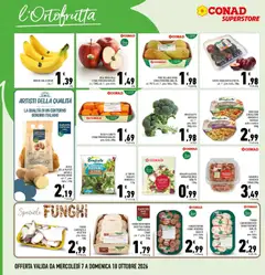 Anteprima del volantino BROCCOLETTI BARESA, BROCCOLETTI BARESA cat. 1°, prov. Italia 500g circa valido a partire dal 07/10/2026 | Pagina: 6 | Prodotti: Banane, Broccoletti, Funghi, Broccoli