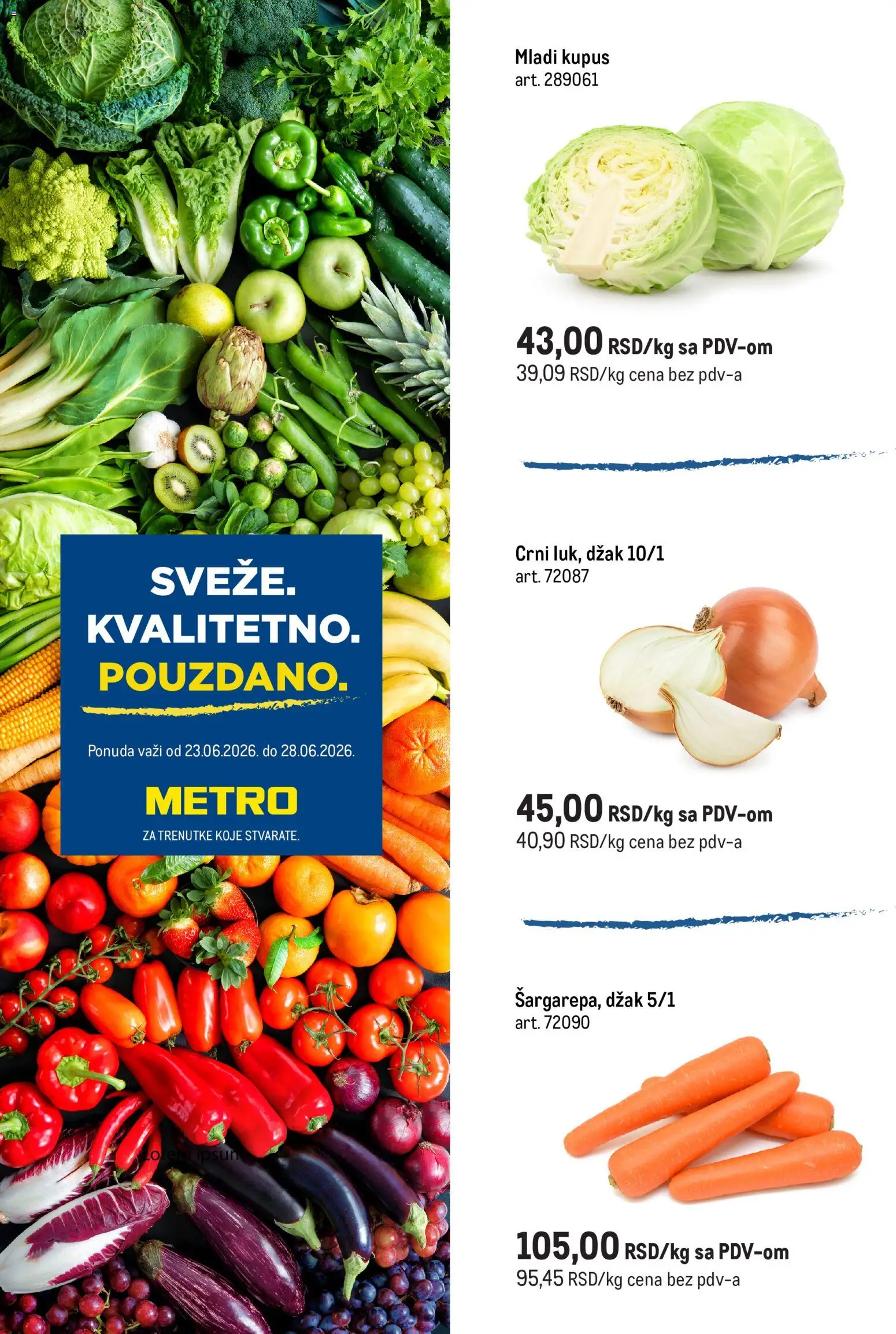 Metro katalog - važi od 23.06.2026 | Strana: 1 | Proizvode: Kupus