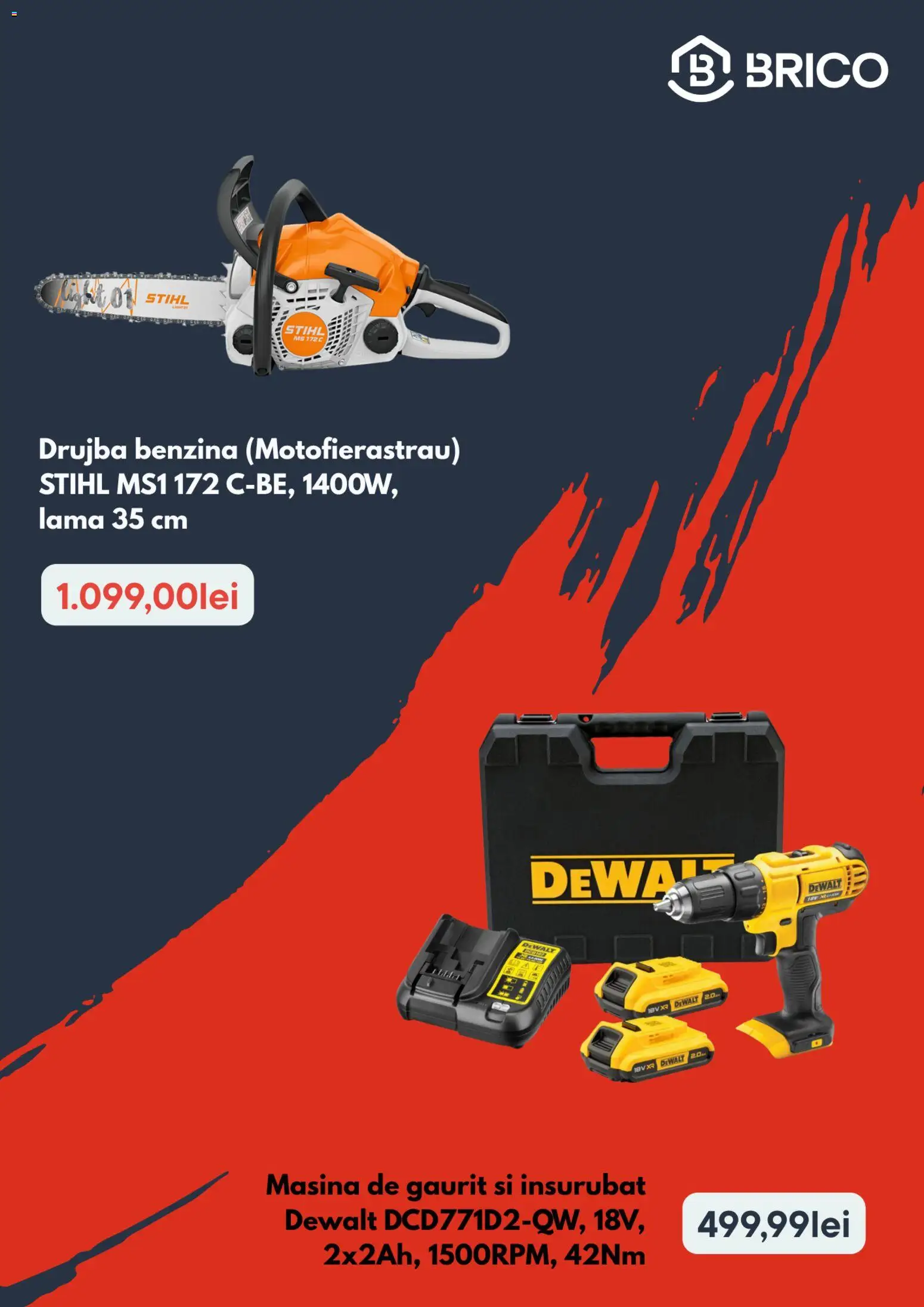 Noul catalog Brico Depot – valabil de la 17.09.2026 | Pagină: 2 | Produse: Mașină de găurit