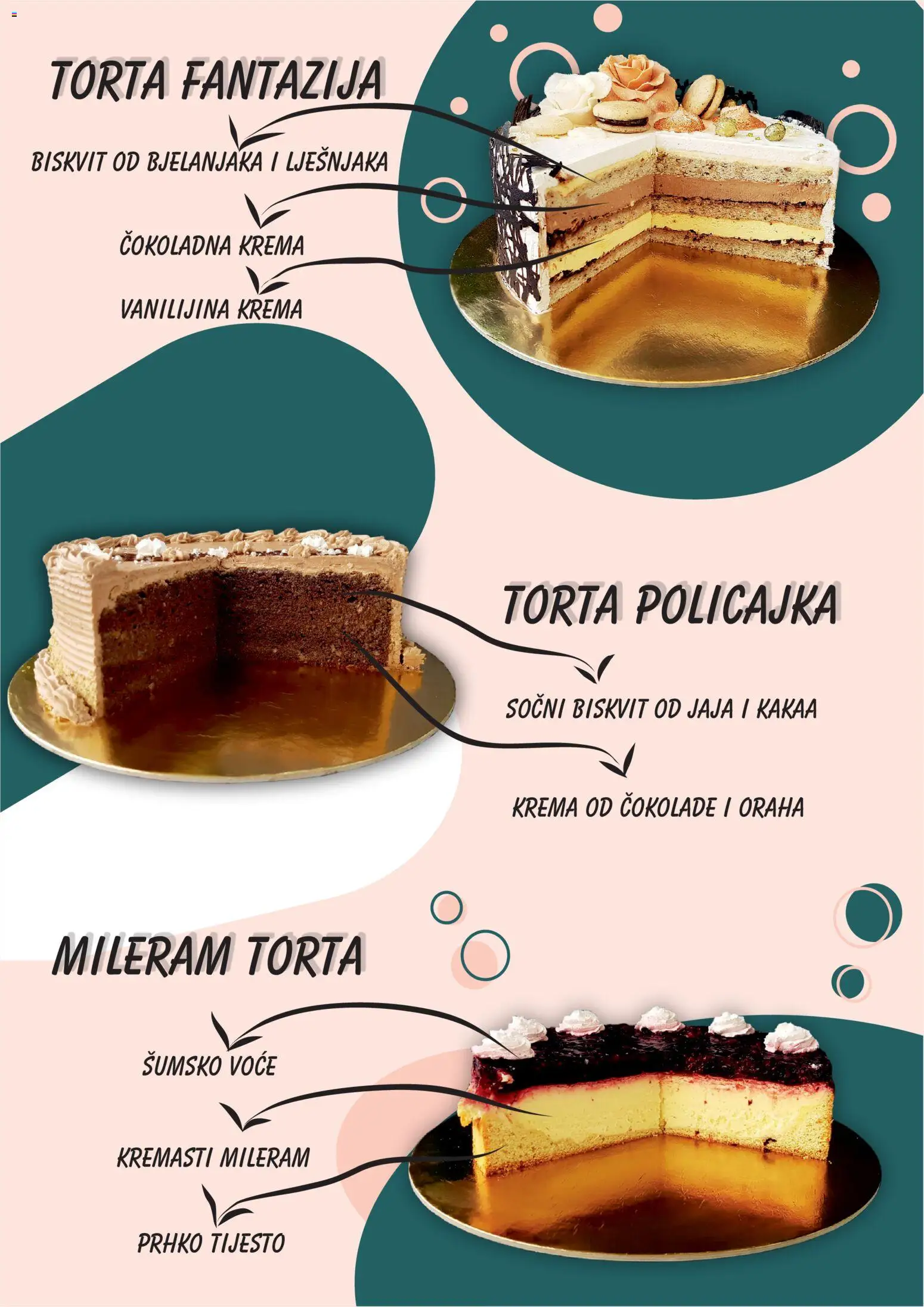 Boso katalog | vrijedi od 01.01.2026 | Stranica: 3 | Proizvodi: Šumsko voće, Krema, Mileram, Torta
