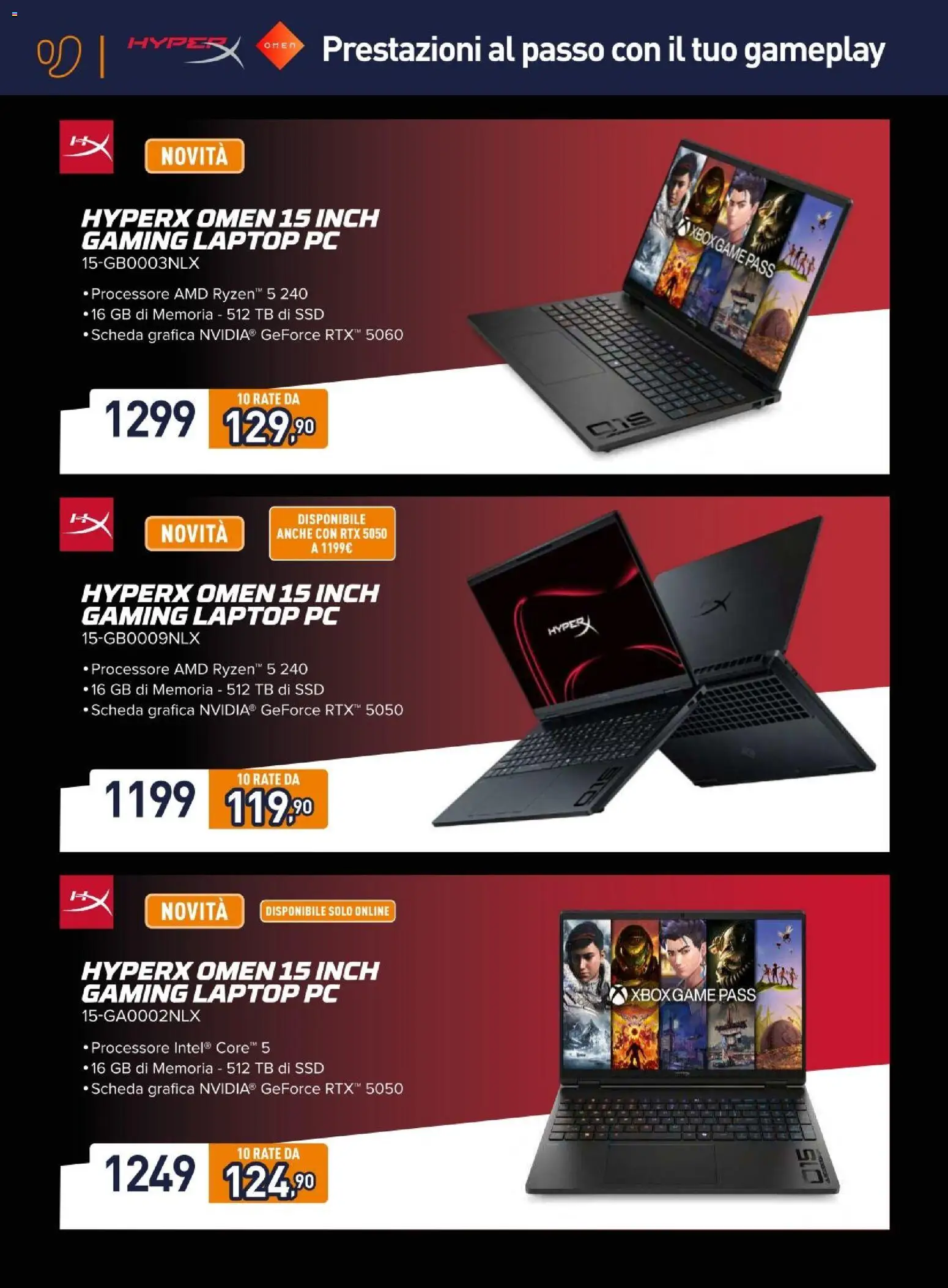 Volantino Unieuro del 03/07/2026 | Pagina: 8 | Prodotti: Laptop, PC, Xbox