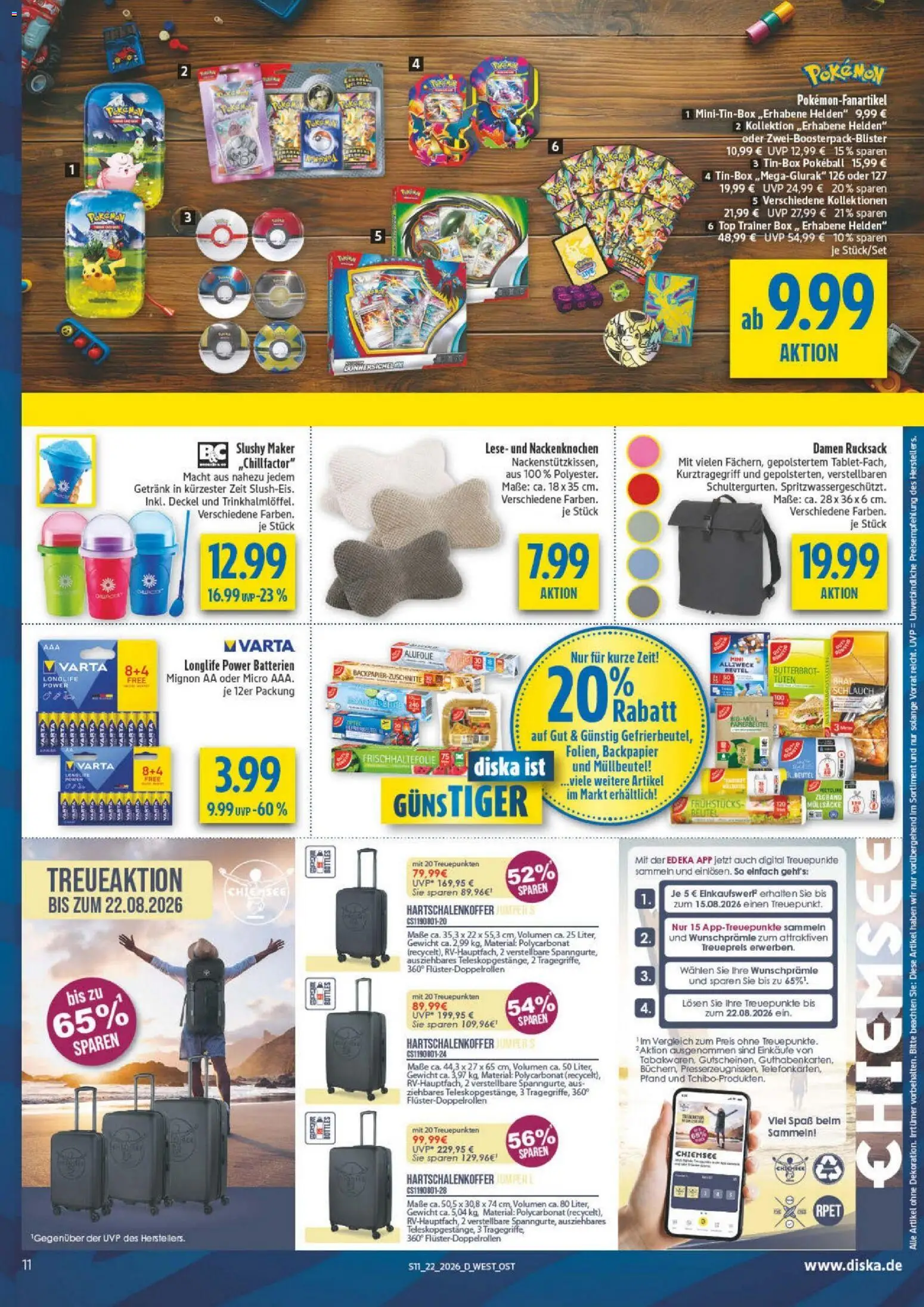 Diska - Diska Angebote Sachsen-Thüringen KW22 – gültig ab 26.05.2026 | Seite: 11 | Produkte: Top, Gewicht, Box, Rucksack