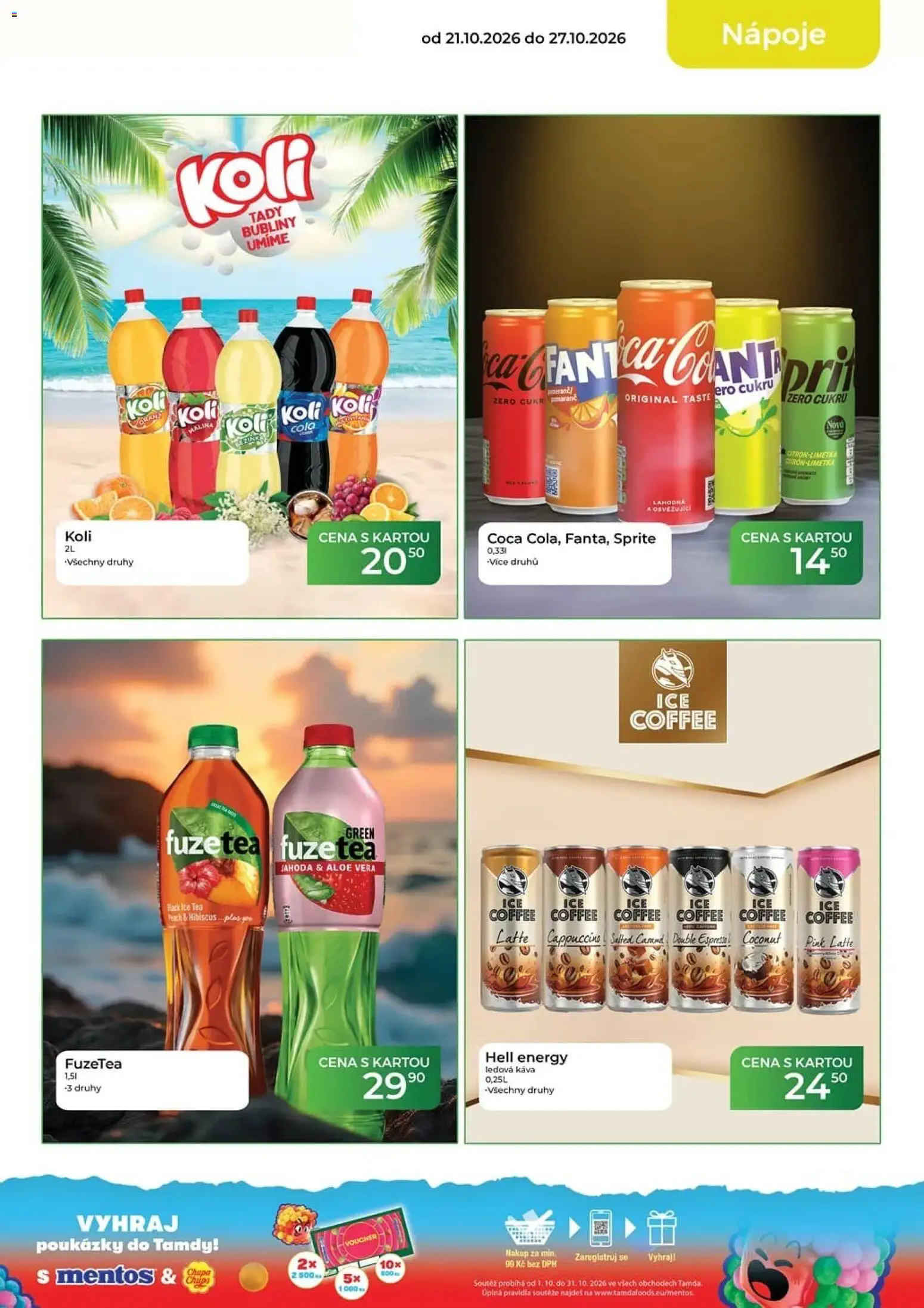 Tamda Foods leták od 21.10.2026 | Strana: 13 | Produkty: Káva, Cukr, Cappuccino, Cola