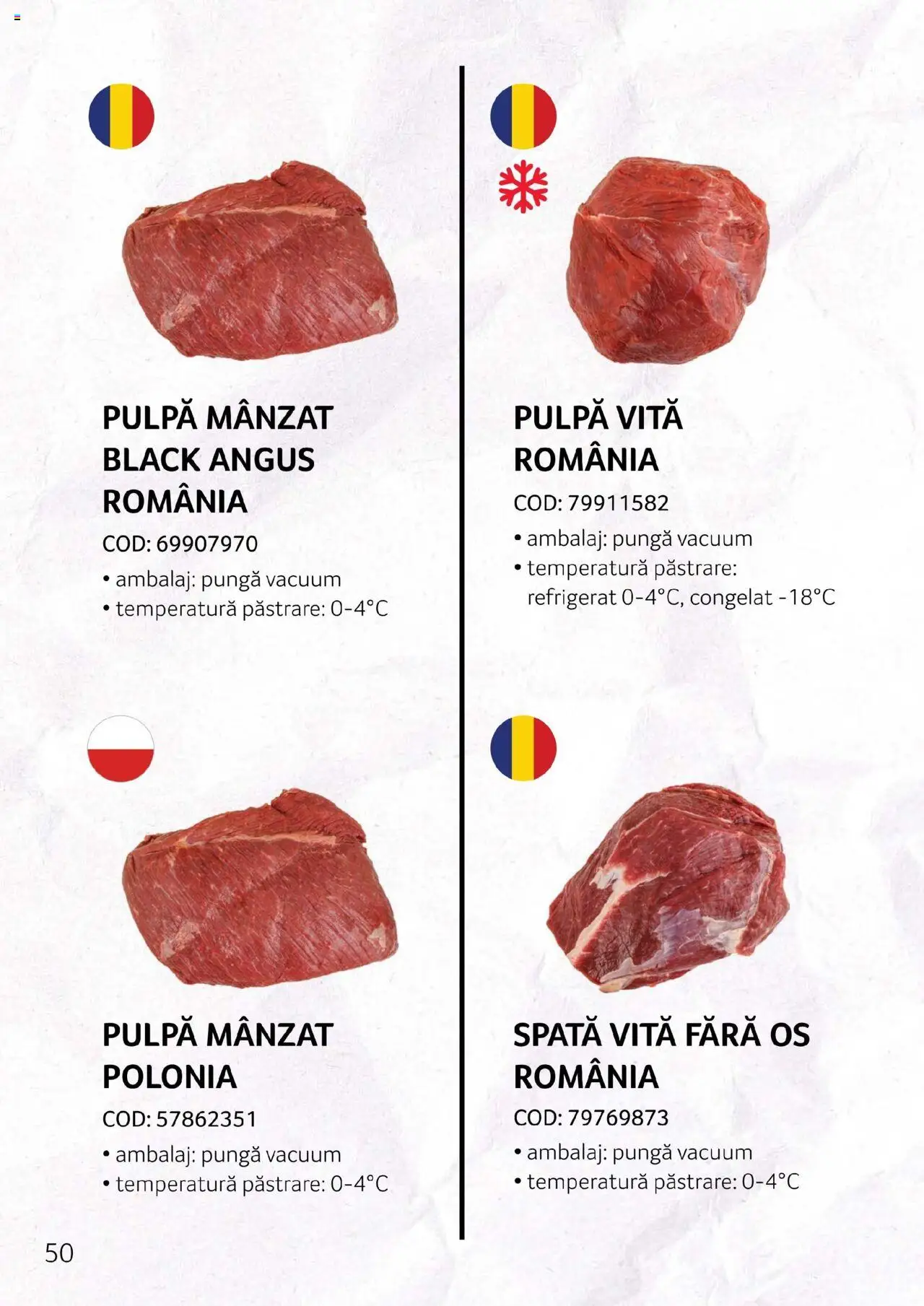 Noul catalog Selgros – valabil de la 27.04.2023 | Pagină: 50 | Produse: Pungă, Carne De Porc, Sare, Cârnați