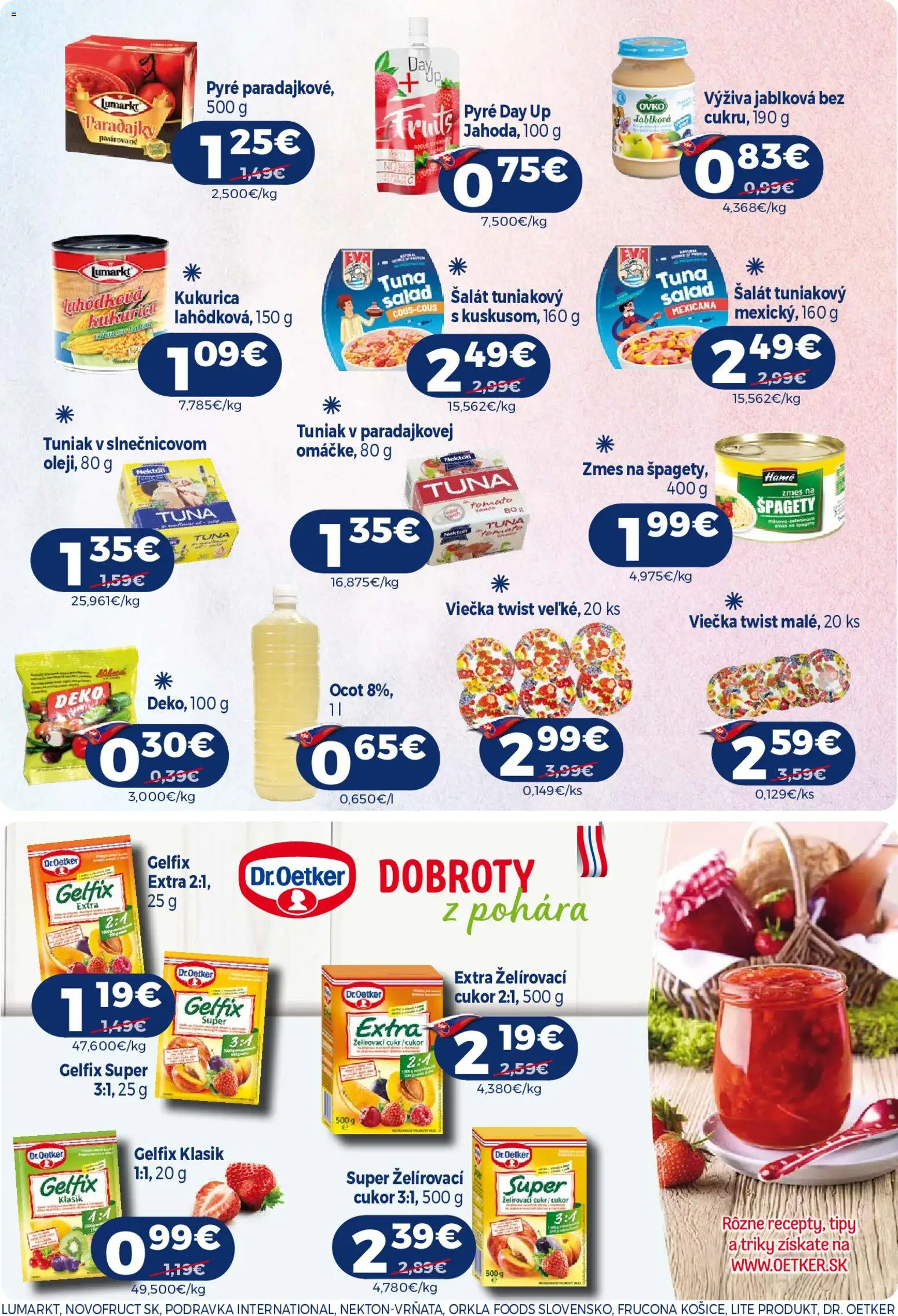 Nové Milk Agro akcie – leták je platný od 10.06.2026 | Strana: 13 | Produkty: Tuniak, Paradajky, Šalát, Ocot