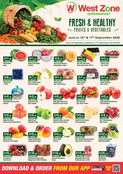 Preview of Westzone Supermarket catalogue valid from 16 Sep, 2026