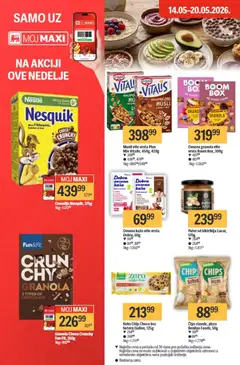 Maxi katalog - pregled Maxi kataloga - važi od 14.05.2026 | Strana: 20 | Proizvode: Čips, Keks, So, Puter