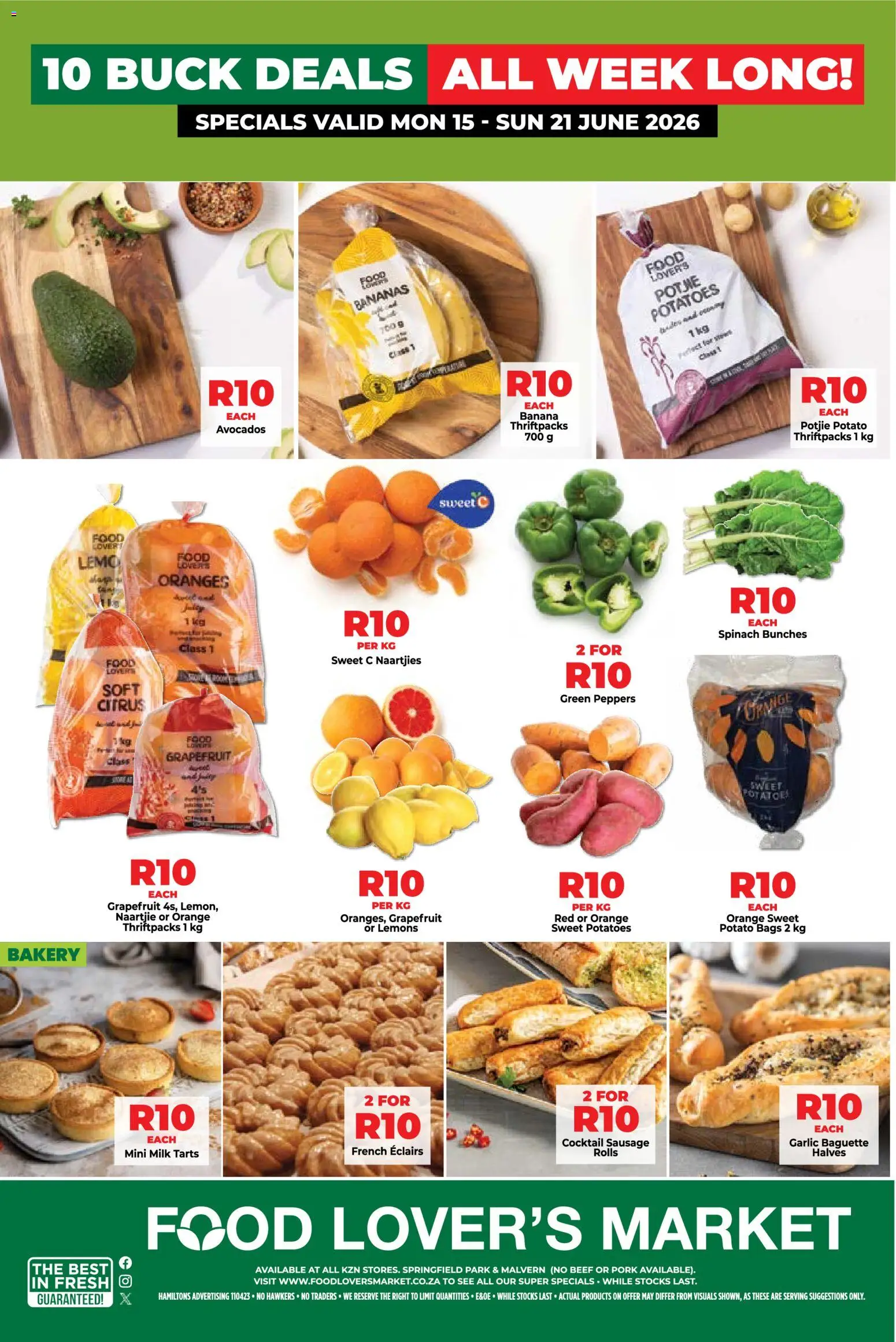 New Food Lover's Market catalogue – valid from 15.06.2026 | Page: 1 | Products: Milk, Pork, Potatoes, Pepper